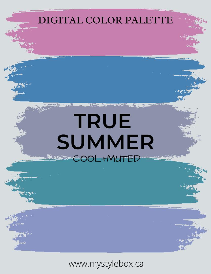 12 Digital Seasonal Color Analysis Palette