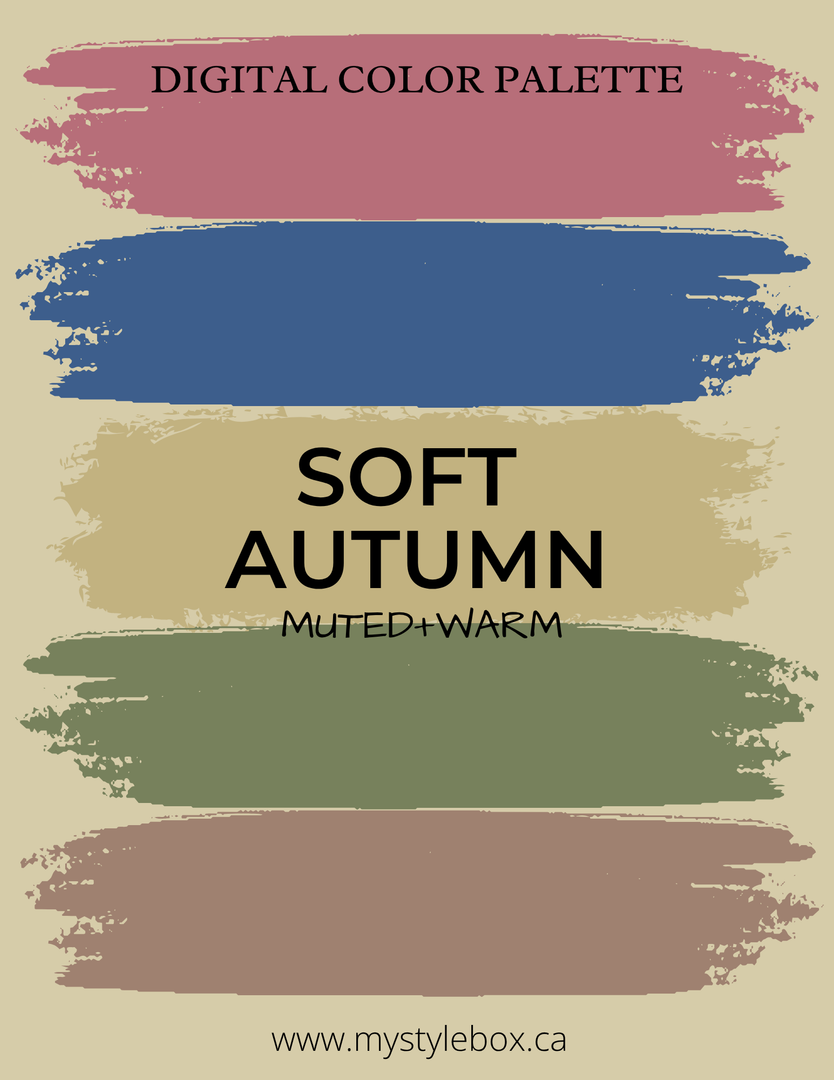 Digital Seasonal Color Analysis Palette