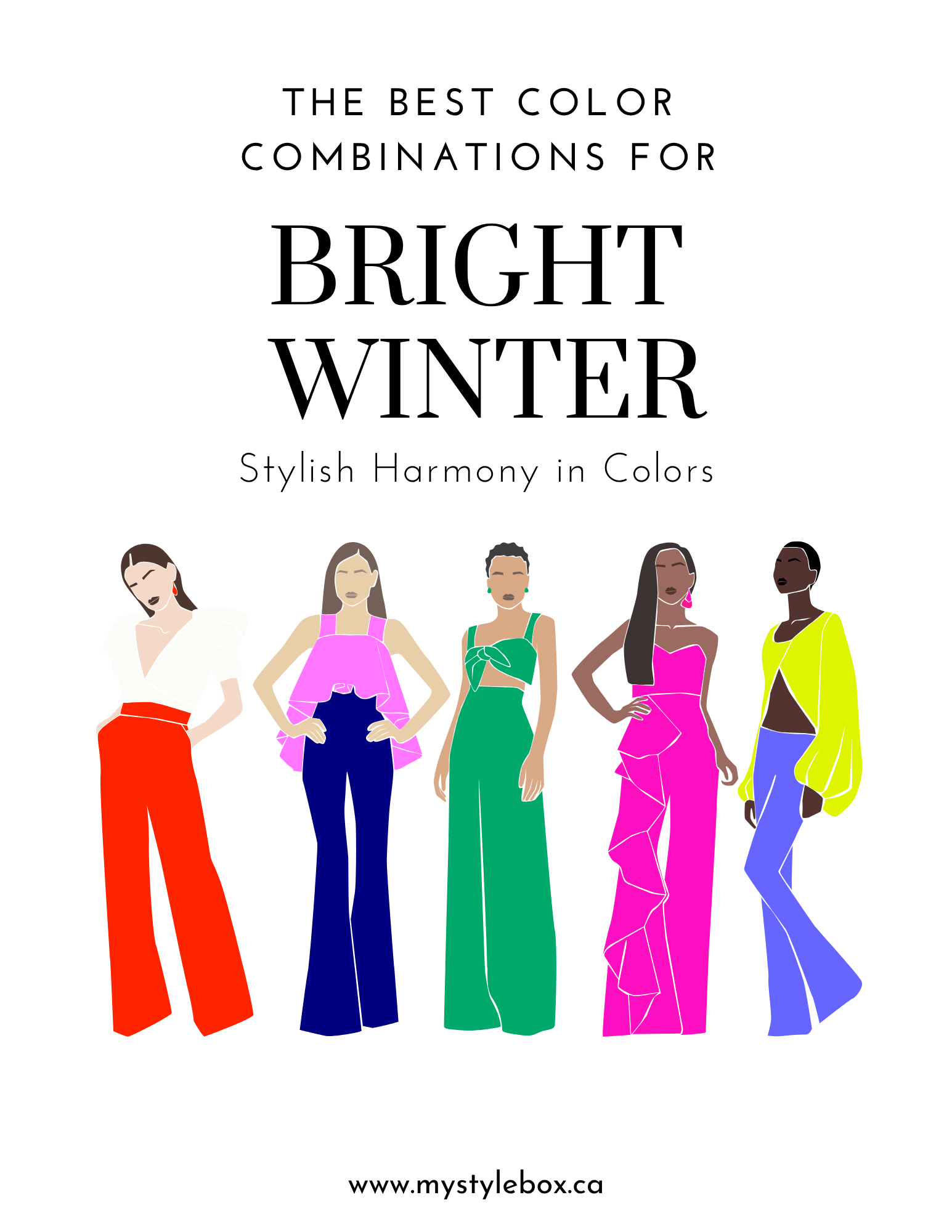 Digital Seasonal Color Palette and Combinations