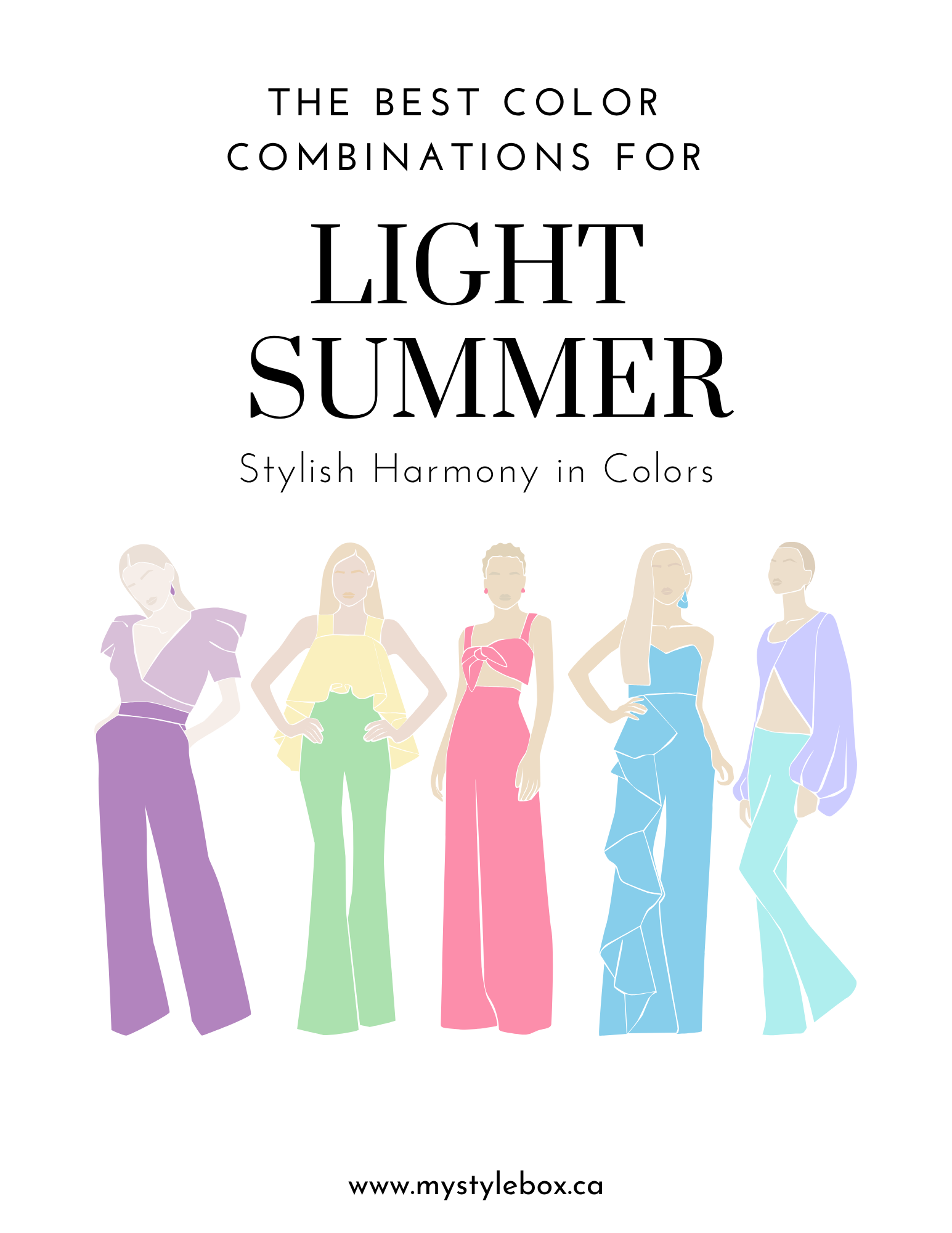 Digital Seasonal Color Palette and Combinations