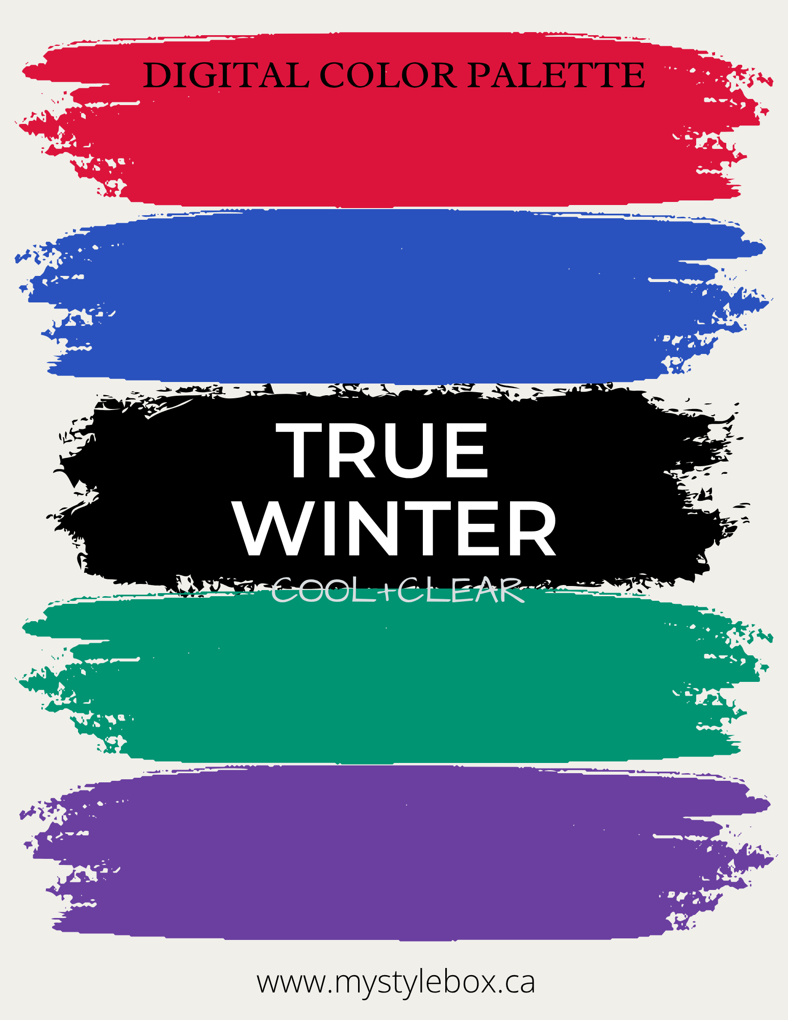 Digital Seasonal Color Analysis Palette
