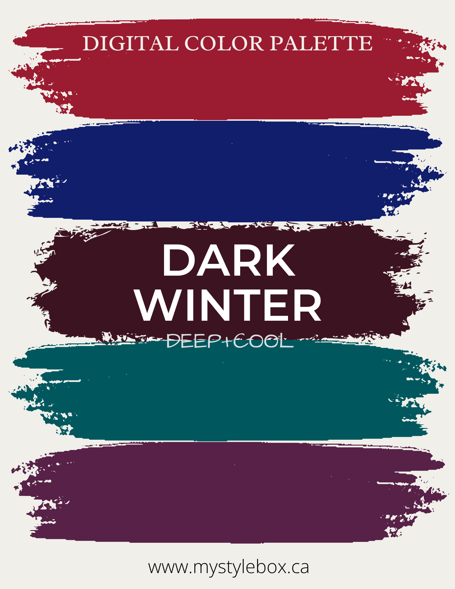 Digital Seasonal Color Analysis Palette