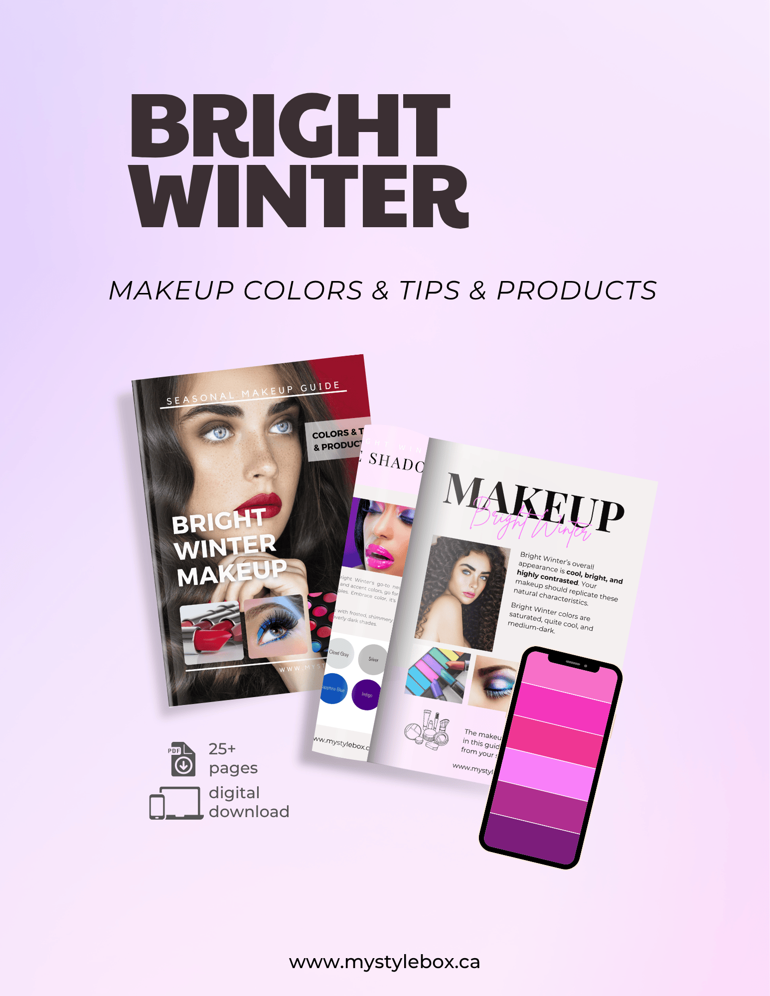 Bright Winter Color Season Makeup Guide