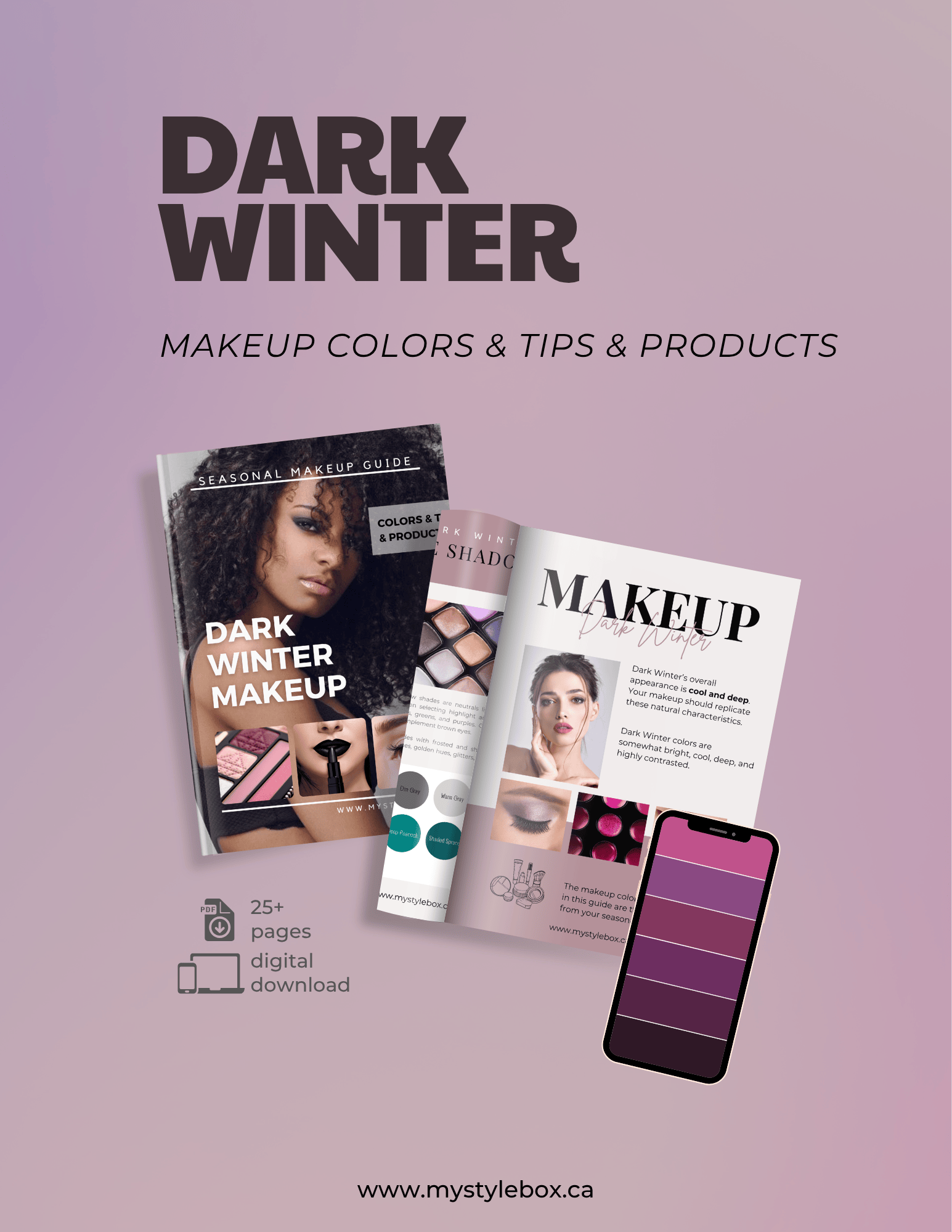 Dark Winter Color Season Makeup Guide