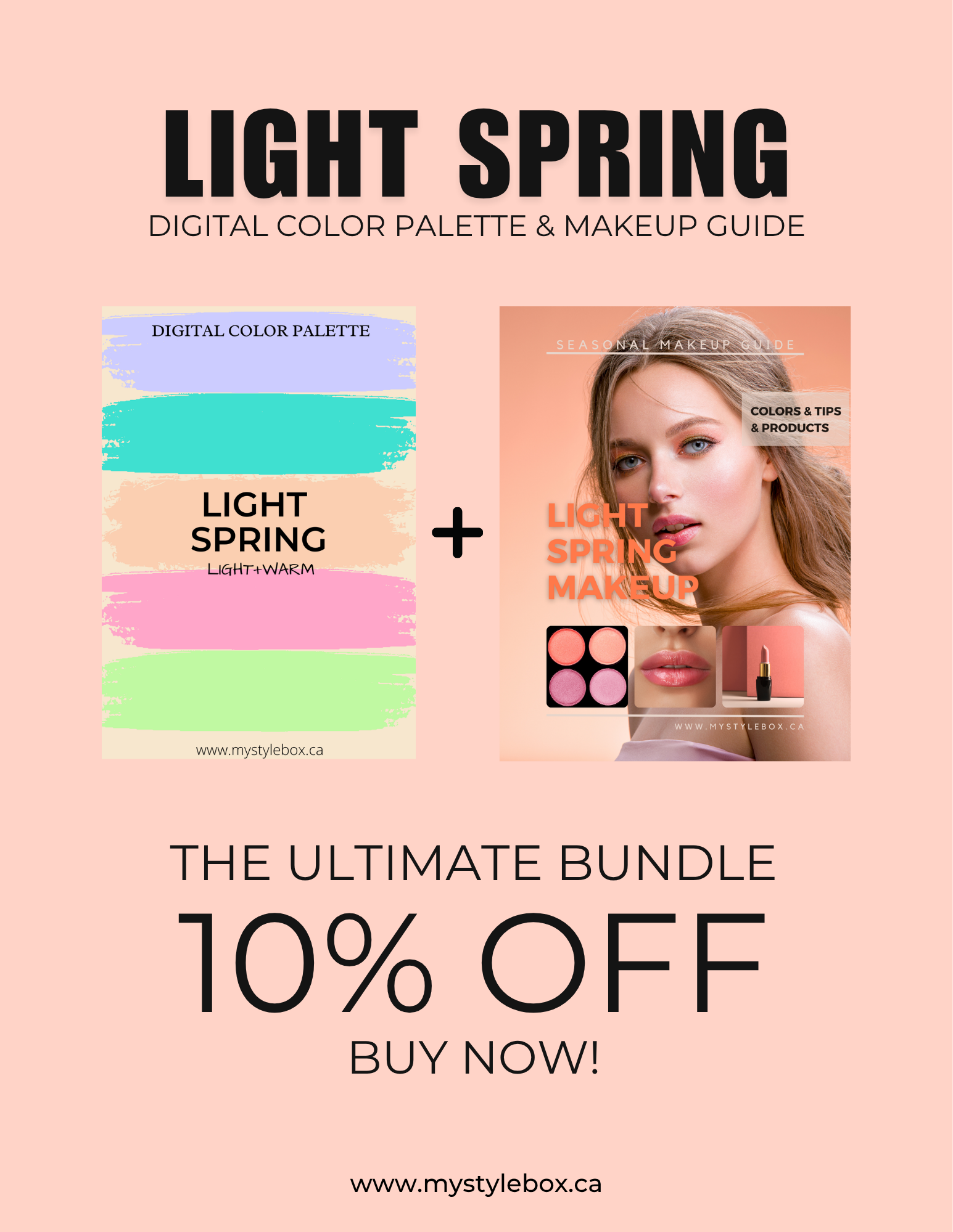 Light Spring Digital Color Palette and Makeup Guide