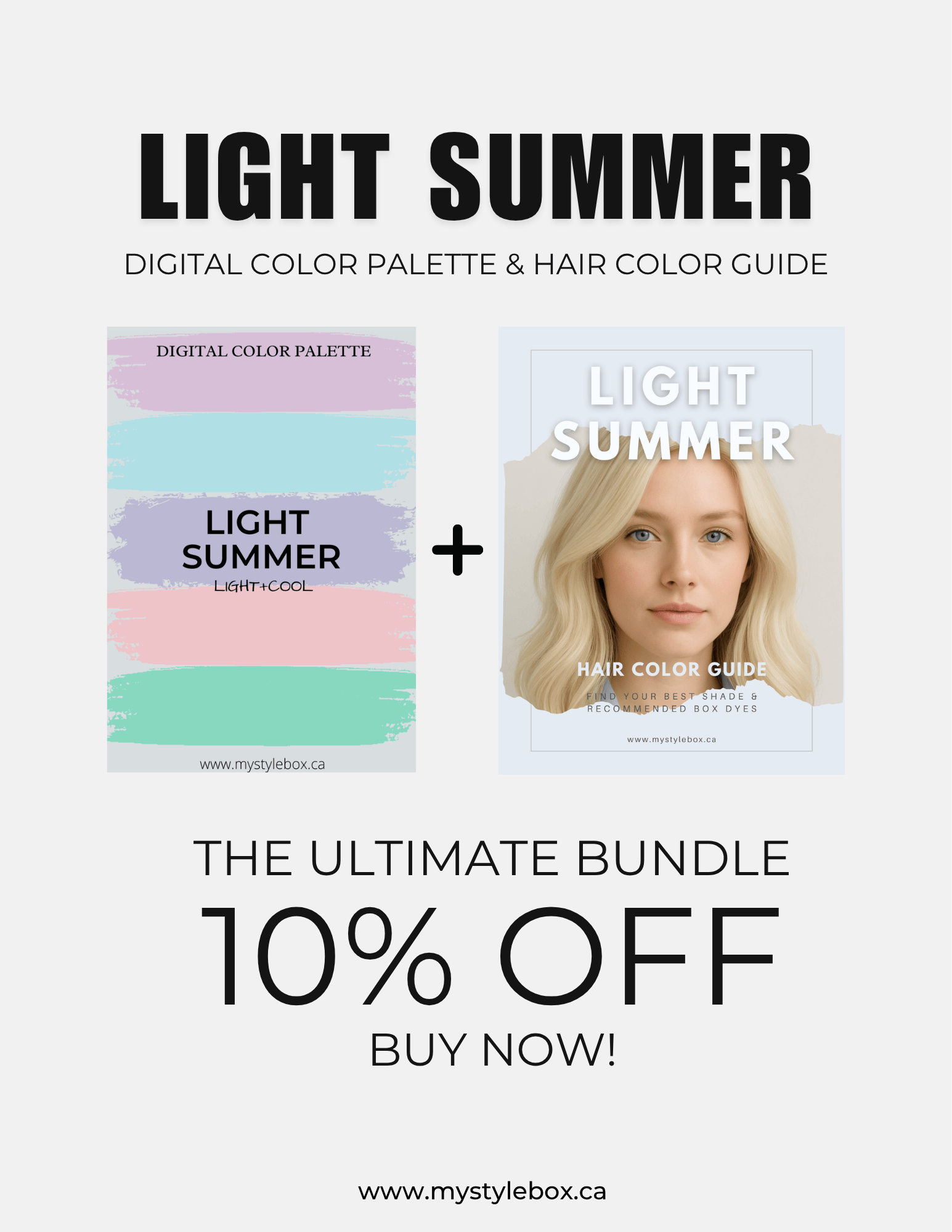 Light Summer Digital Color Palette and Hair Color Guide