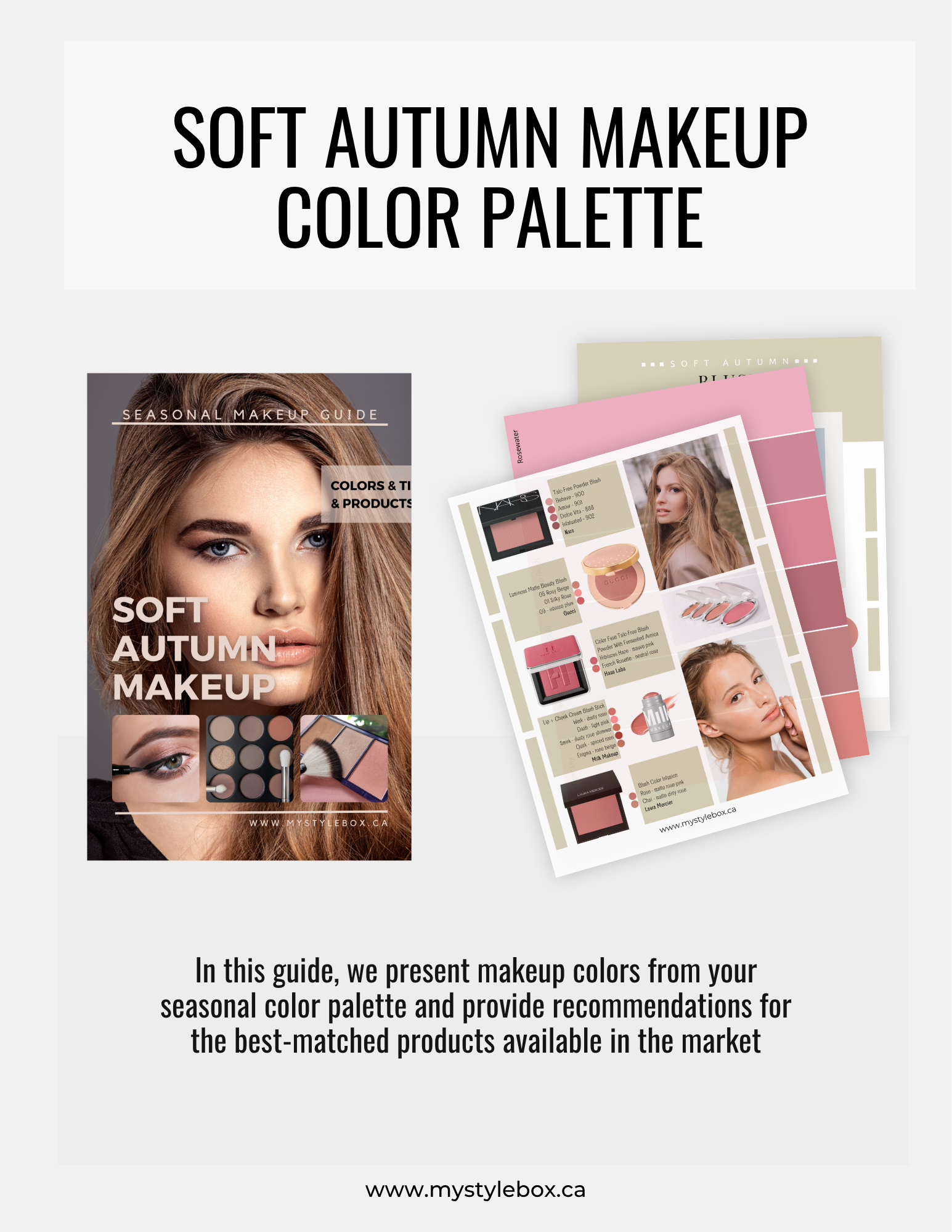 Soft Autumn Digital Color Palette and Makeup Guide