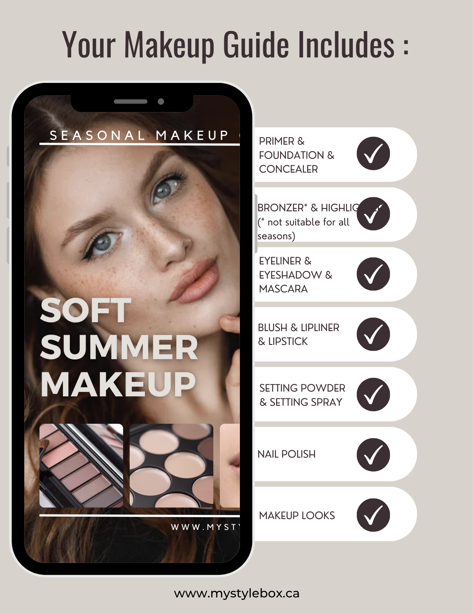 Soft Summer Digital Color Palette and Makeup Guide