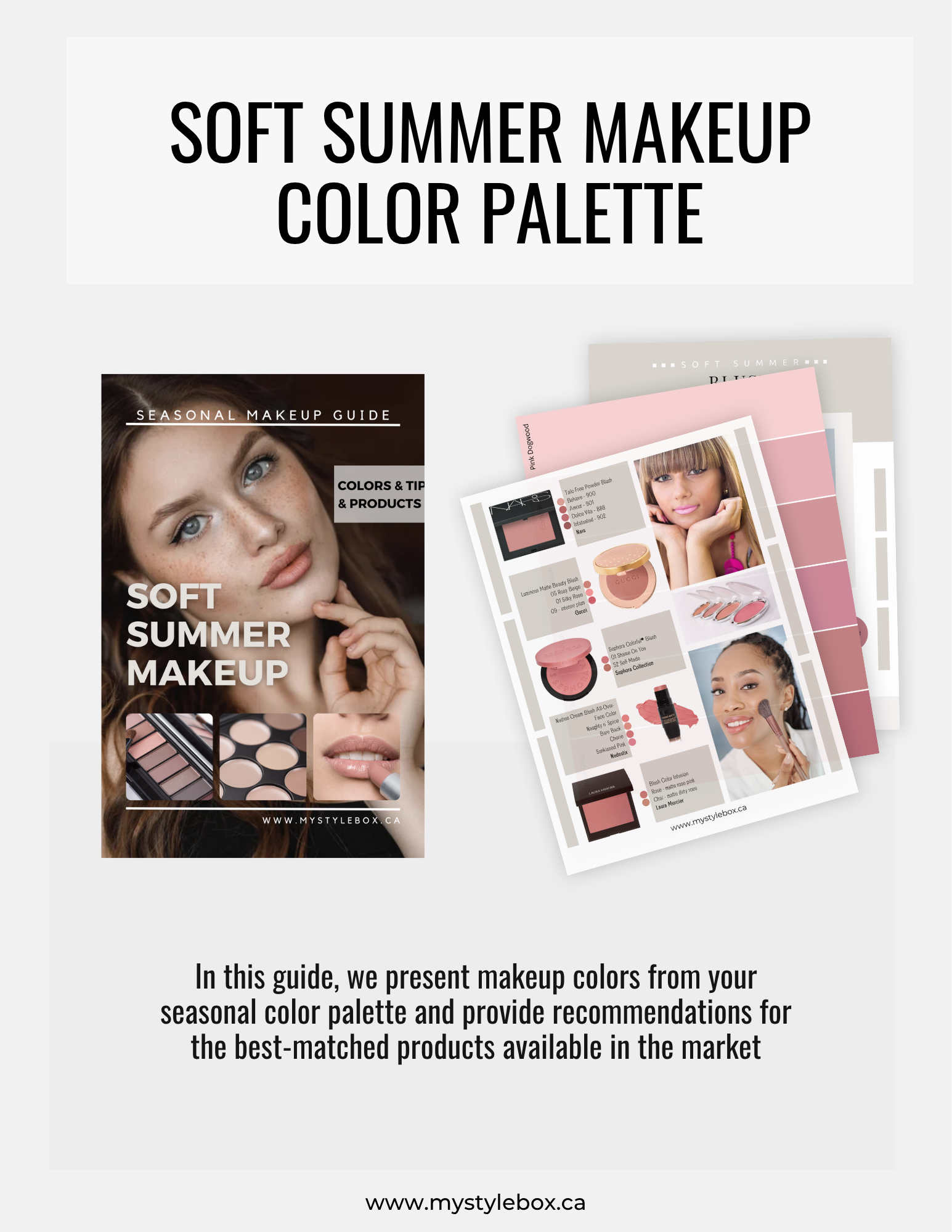 Soft Summer Digital Color Palette and Makeup Guide