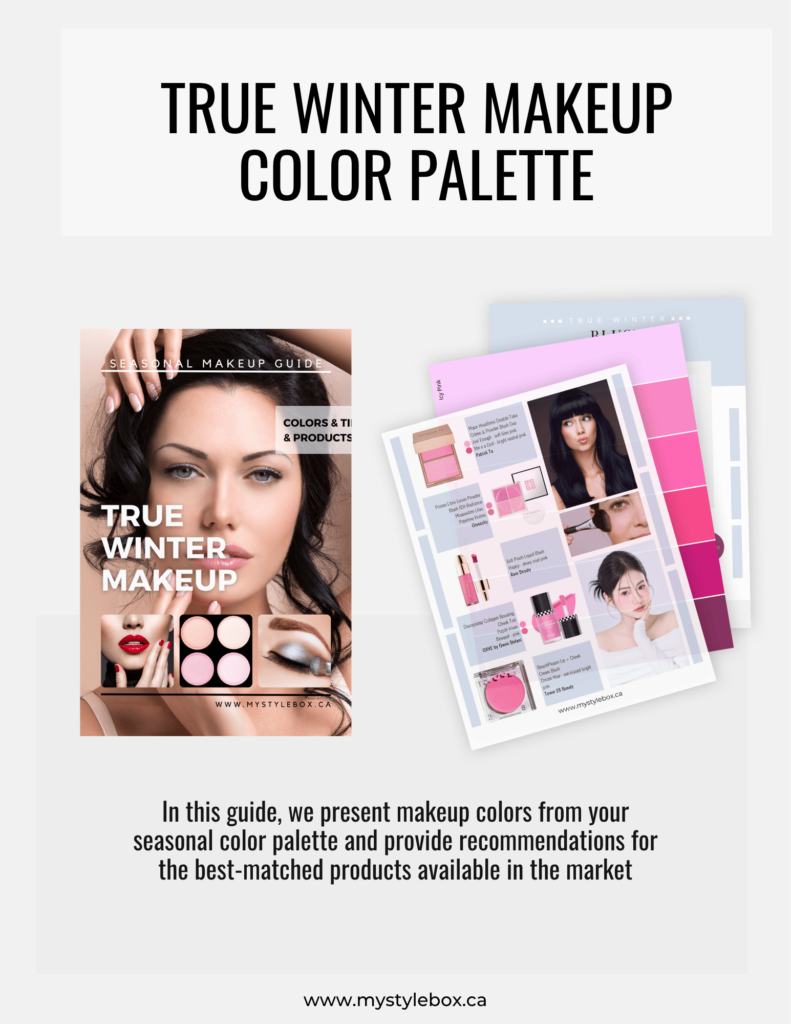 True Winter Color Season Makeup Guide