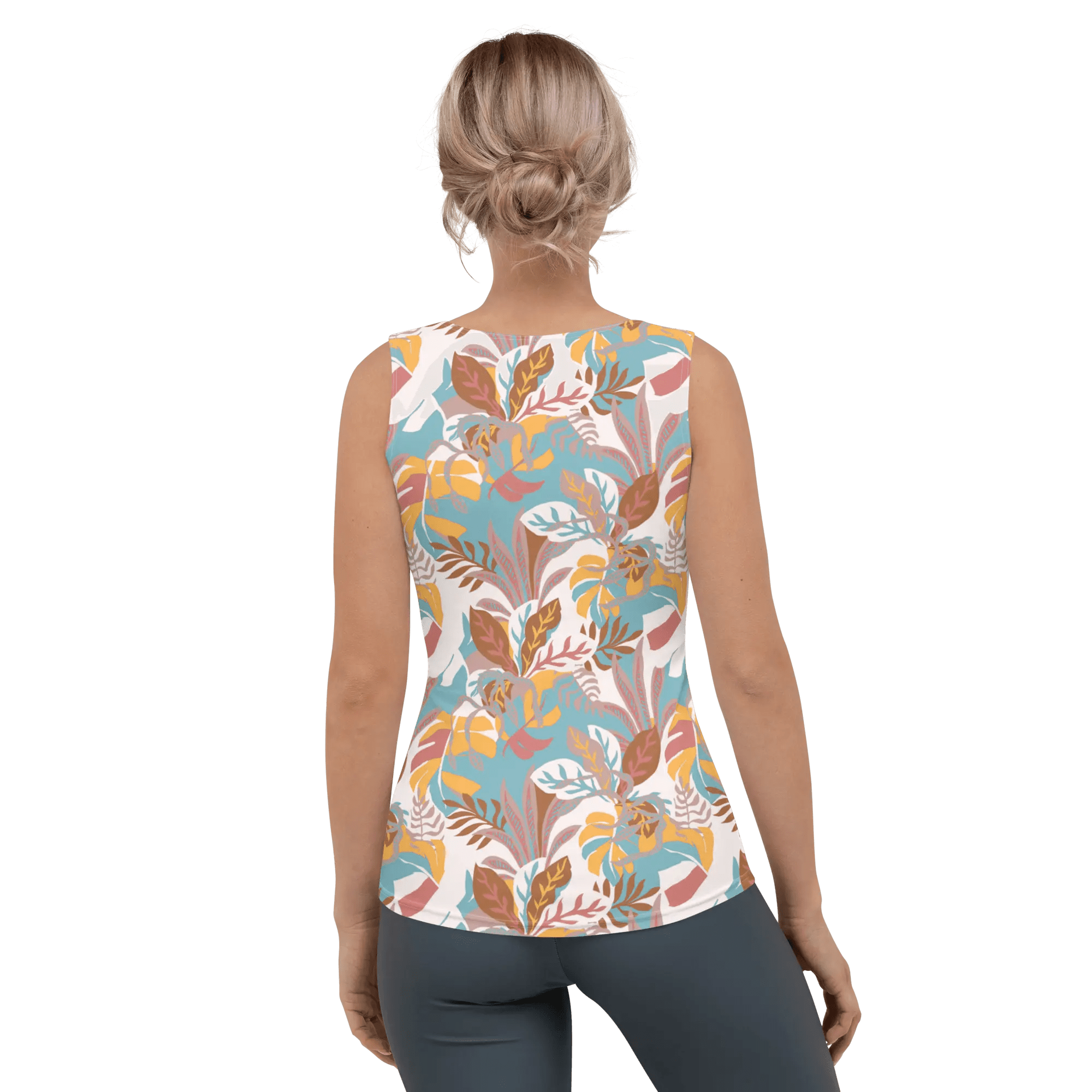 Printed Tank Tops for Soft Autumn Seasonal Color Palette
