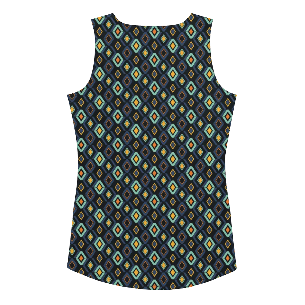 Printed Tank Tops for Bright Winter Seasonal Color Palette