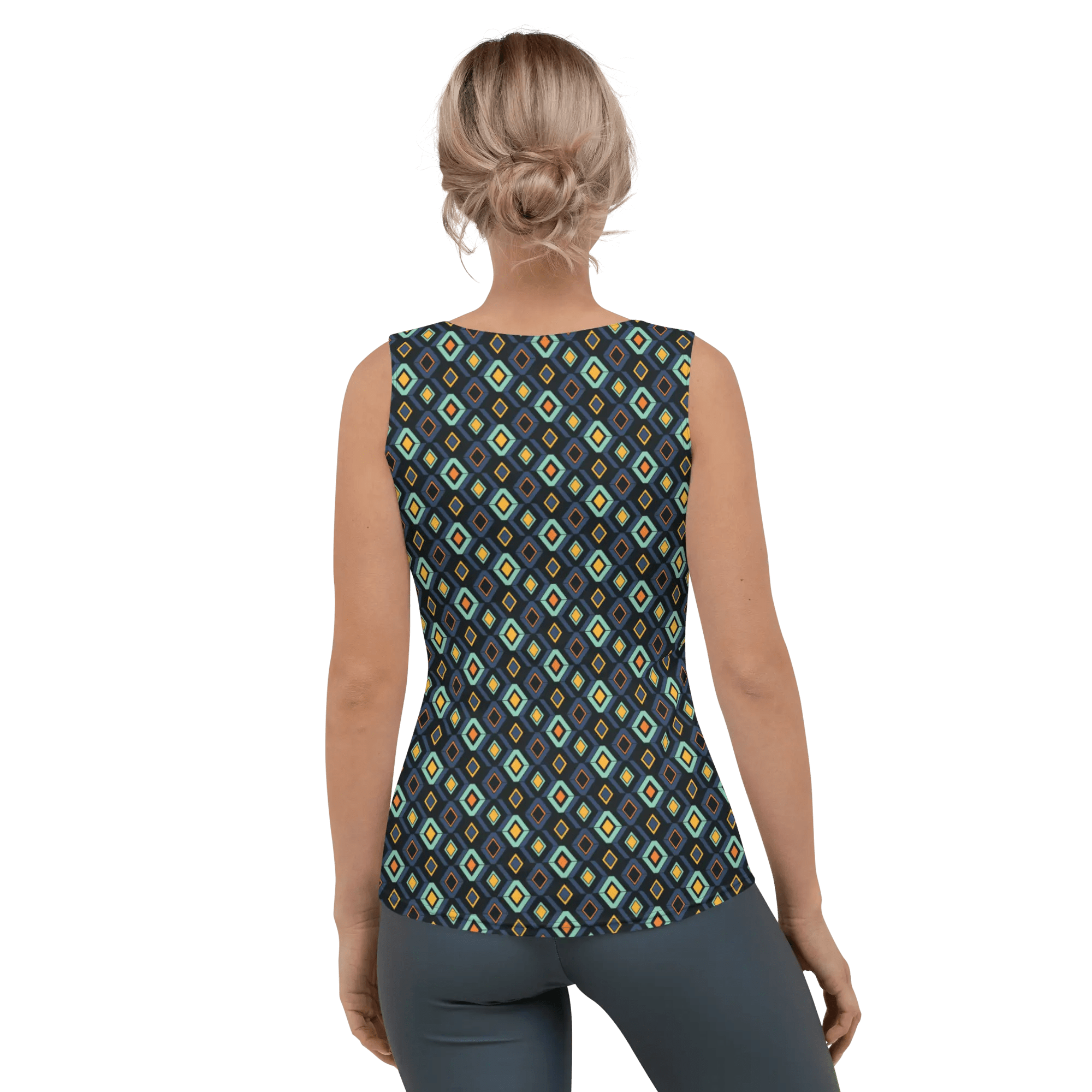 Printed Tank Tops for Bright Winter Seasonal Color Palette
