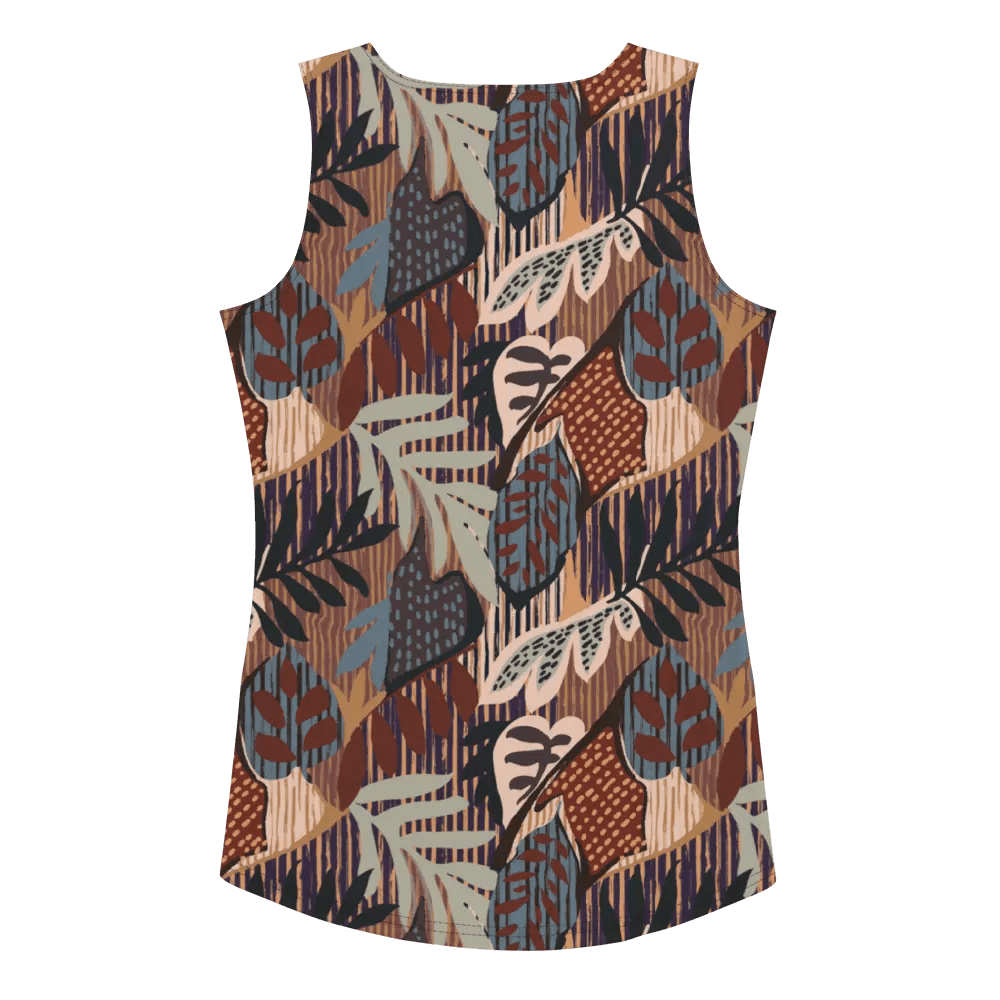 Printed Tank Tops for Dark Autumn Seasonal Color Palette