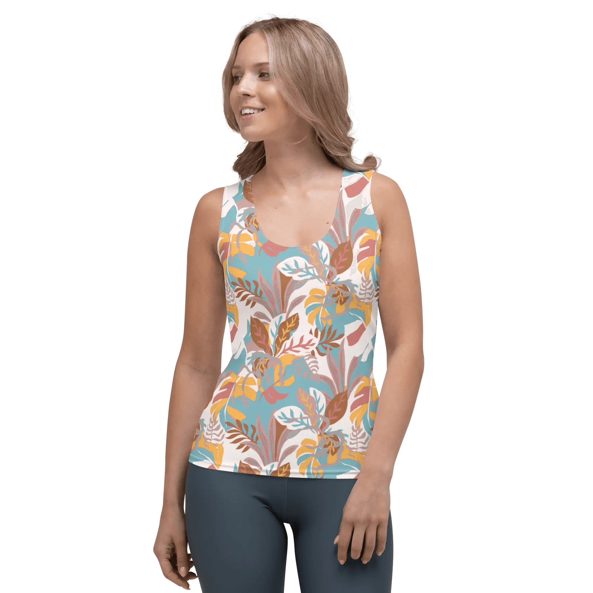 Printed Tank Tops for Soft Autumn Seasonal Color Palette