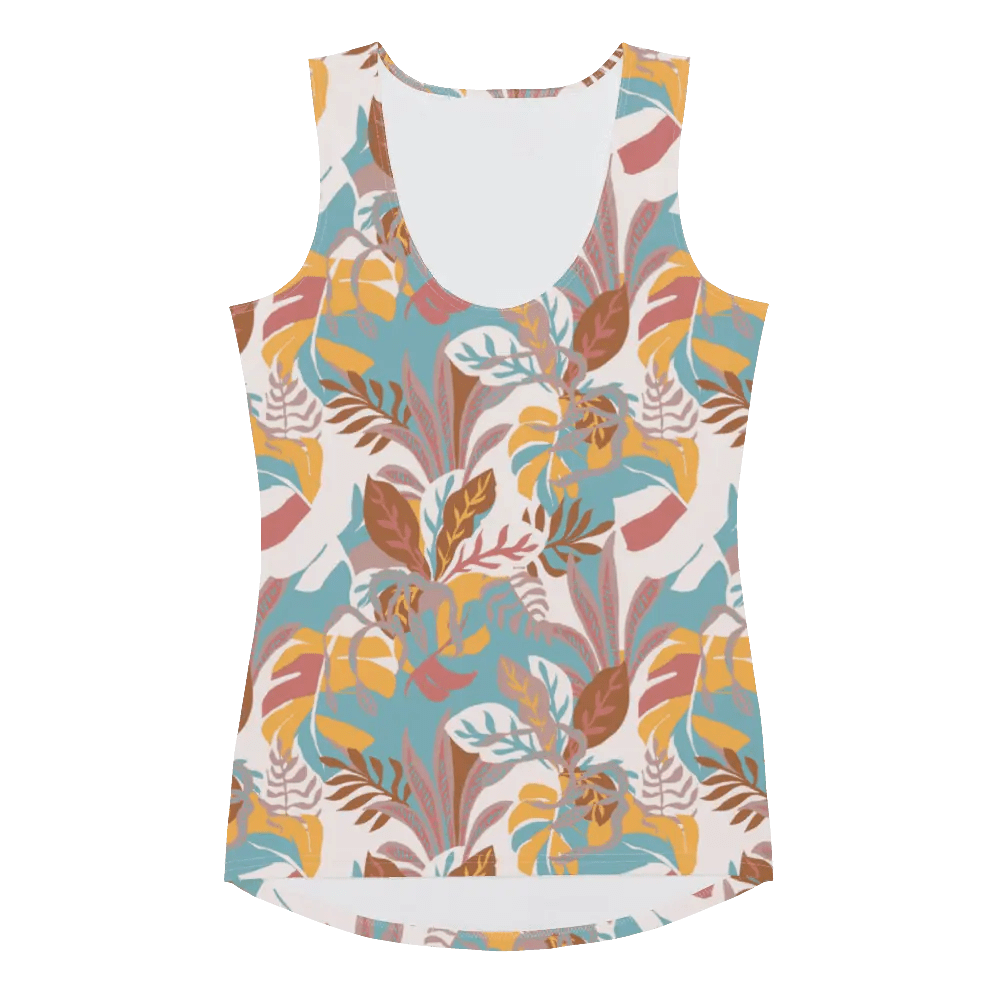 Printed Tank Tops for Soft Autumn Seasonal Color Palette