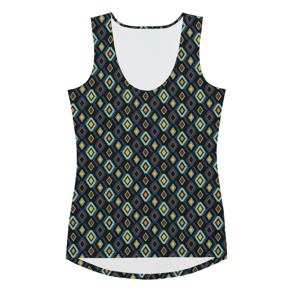 Printed Tank Tops for Bright Winter Seasonal Color Palette