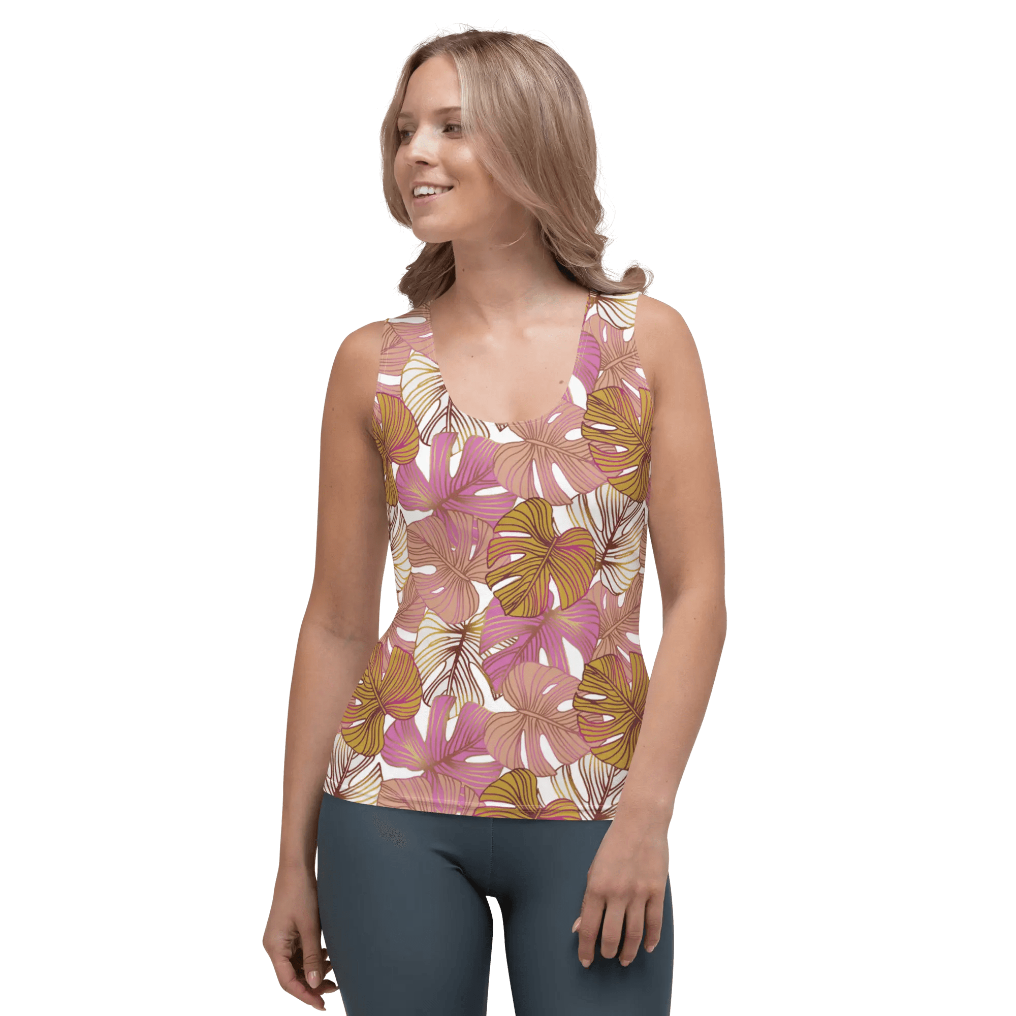 Printed Tank Tops for Soft Autumn Seasonal Color Palette