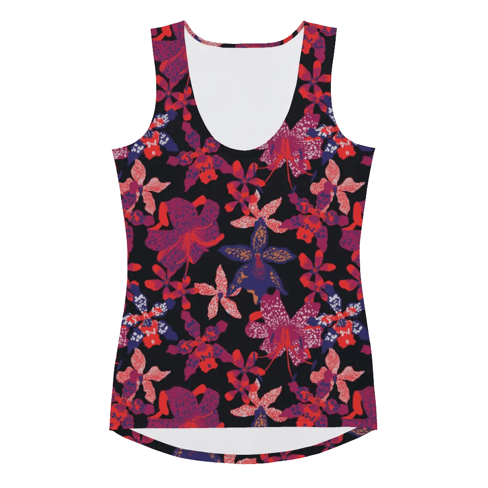Printed Tank Tops for Bright Winter Seasonal Color Palette