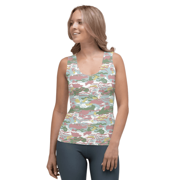 Printed Tank Tops for Soft Summer Seasonal Color Palette