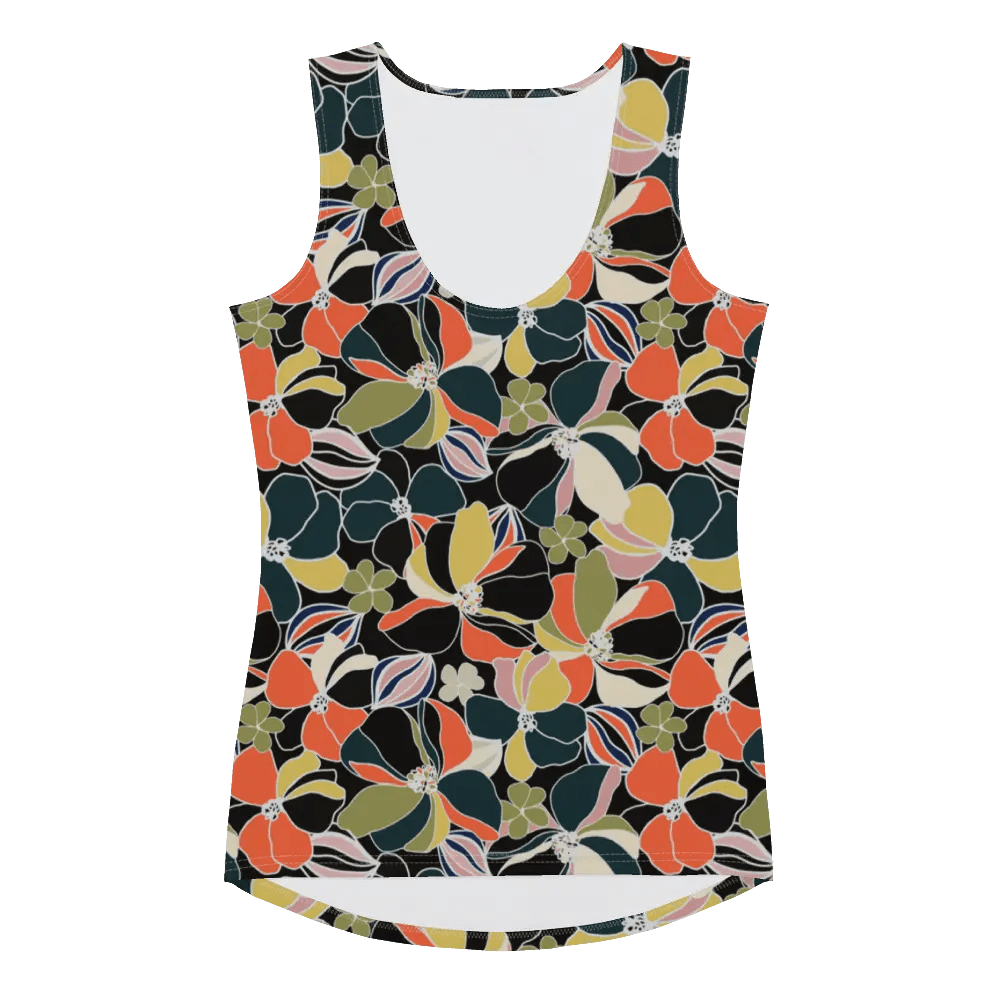 Printed Tank Tops for Dark Autumn Seasonal Color Palette