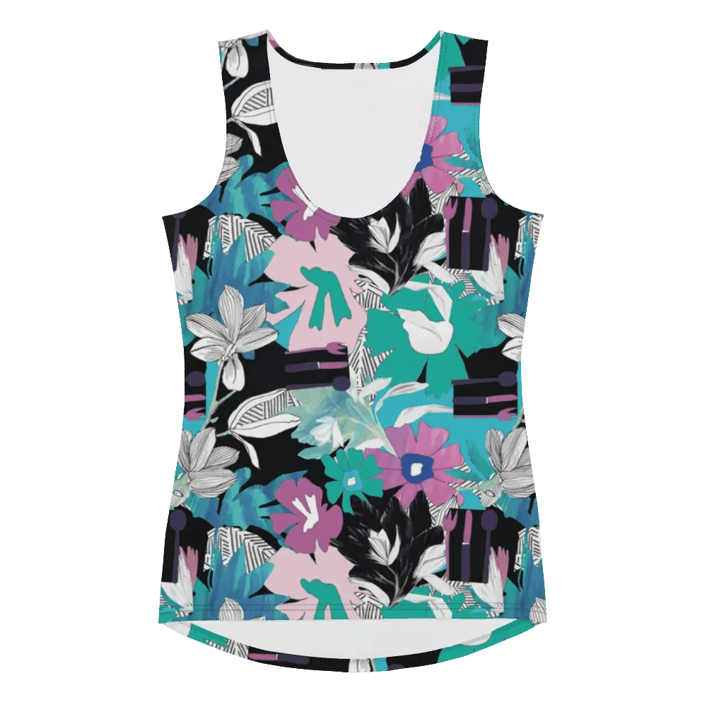 Printed Tank Tops for Bright Winter Seasonal Color Palette