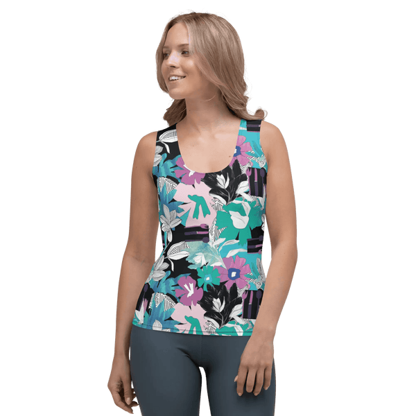 Printed Tank Tops for Bright Winter Seasonal Color Palette