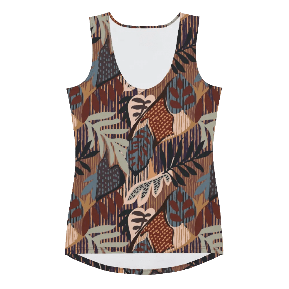 Printed Tank Tops for Dark Autumn Seasonal Color Palette