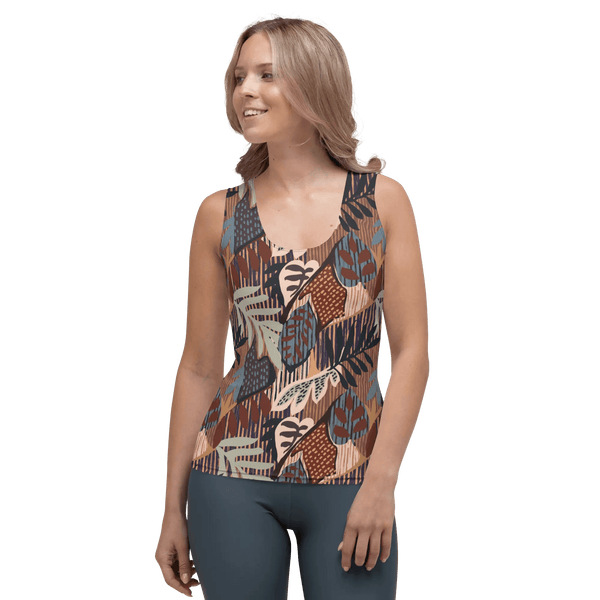 Printed Tank Tops for Dark Autumn Seasonal Color Palette