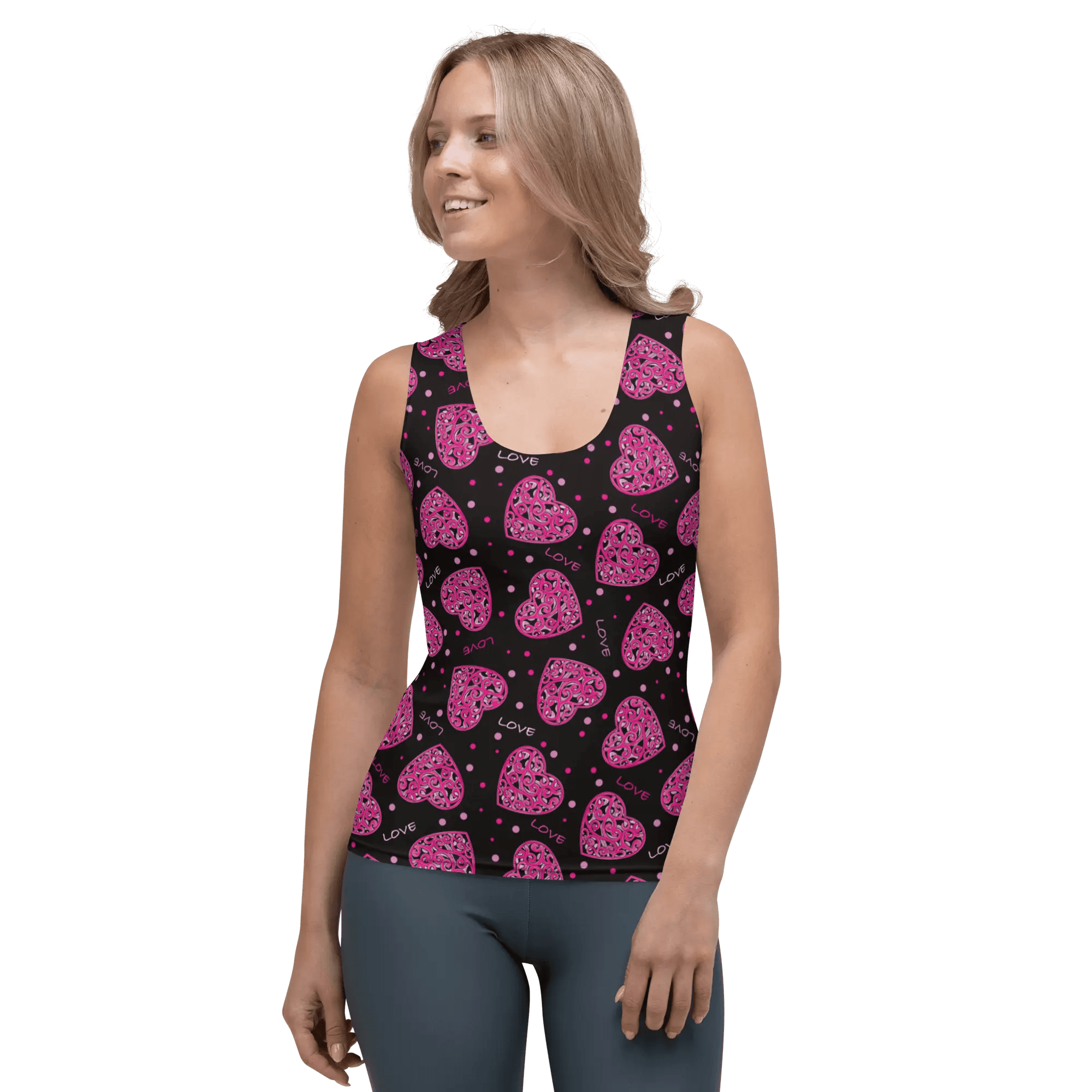 Printed Tank Tops for Bright Winter Seasonal Color Palette
