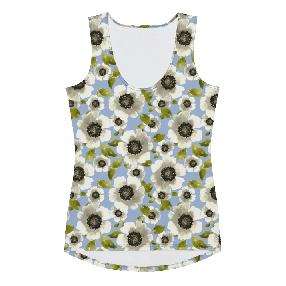 Printed Tank Tops for Soft Summer Seasonal Color Palette