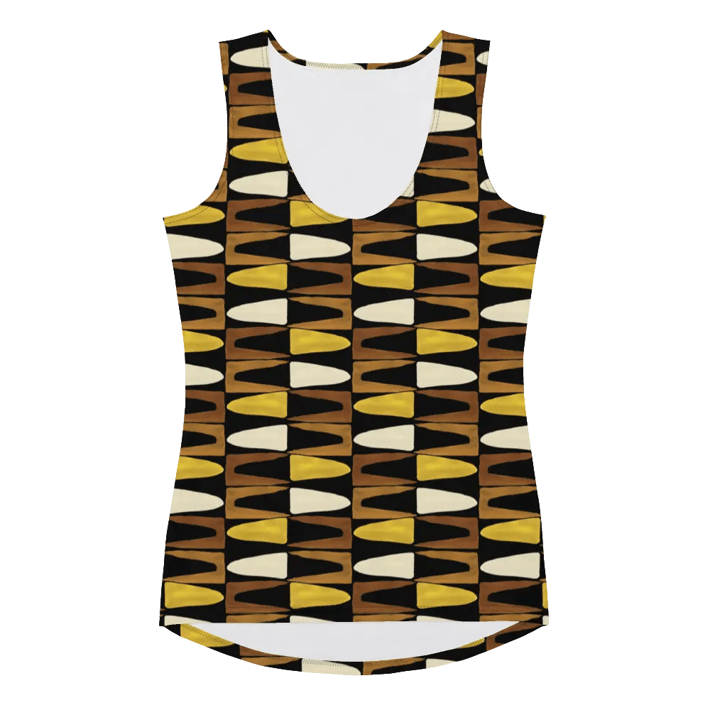 Printed Tank Tops for Dark Autumn Seasonal Color Palette