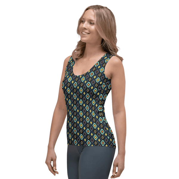 Printed Tank Tops for Bright Winter Seasonal Color Palette