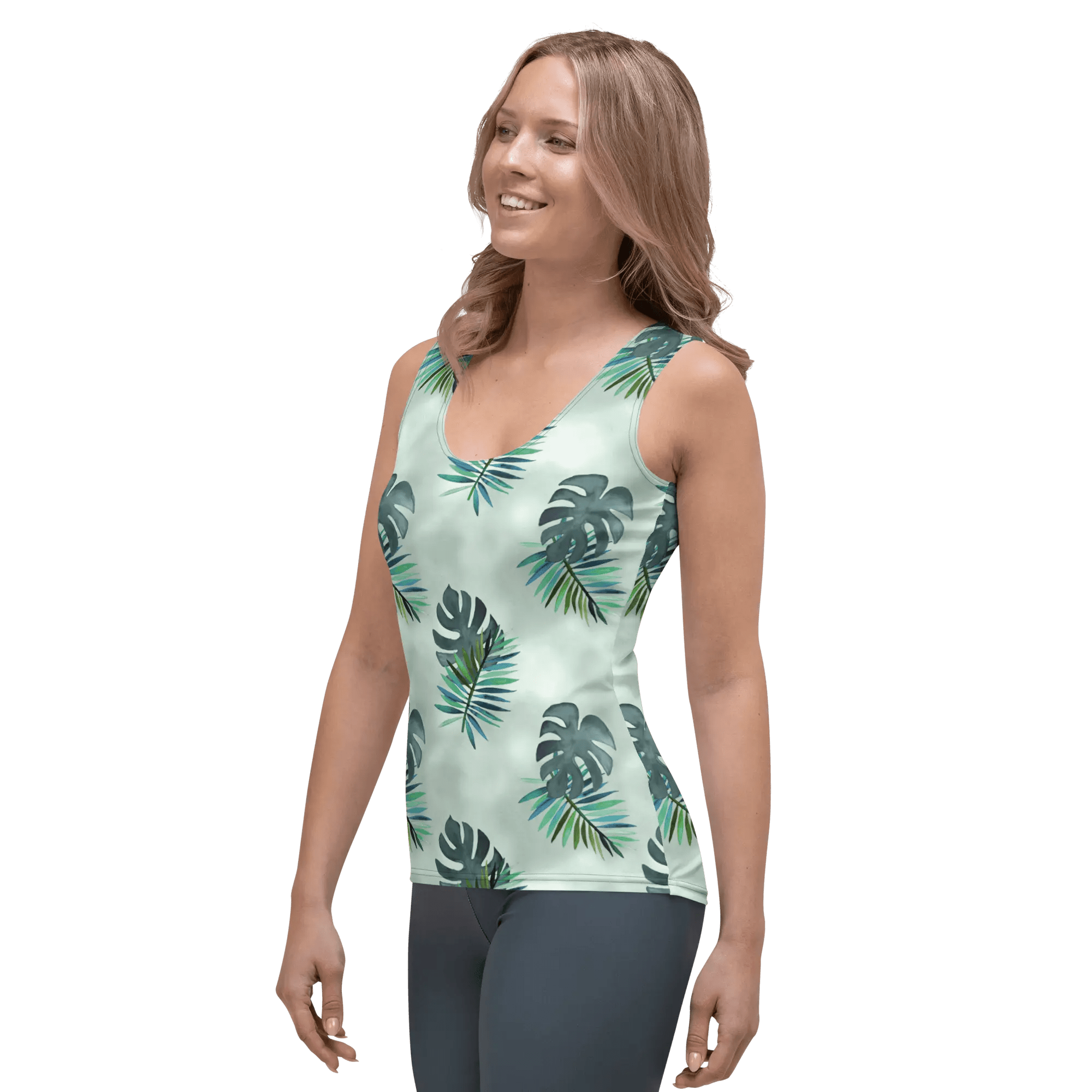 Printed Tank Tops for Bright Winter Seasonal Color Palette