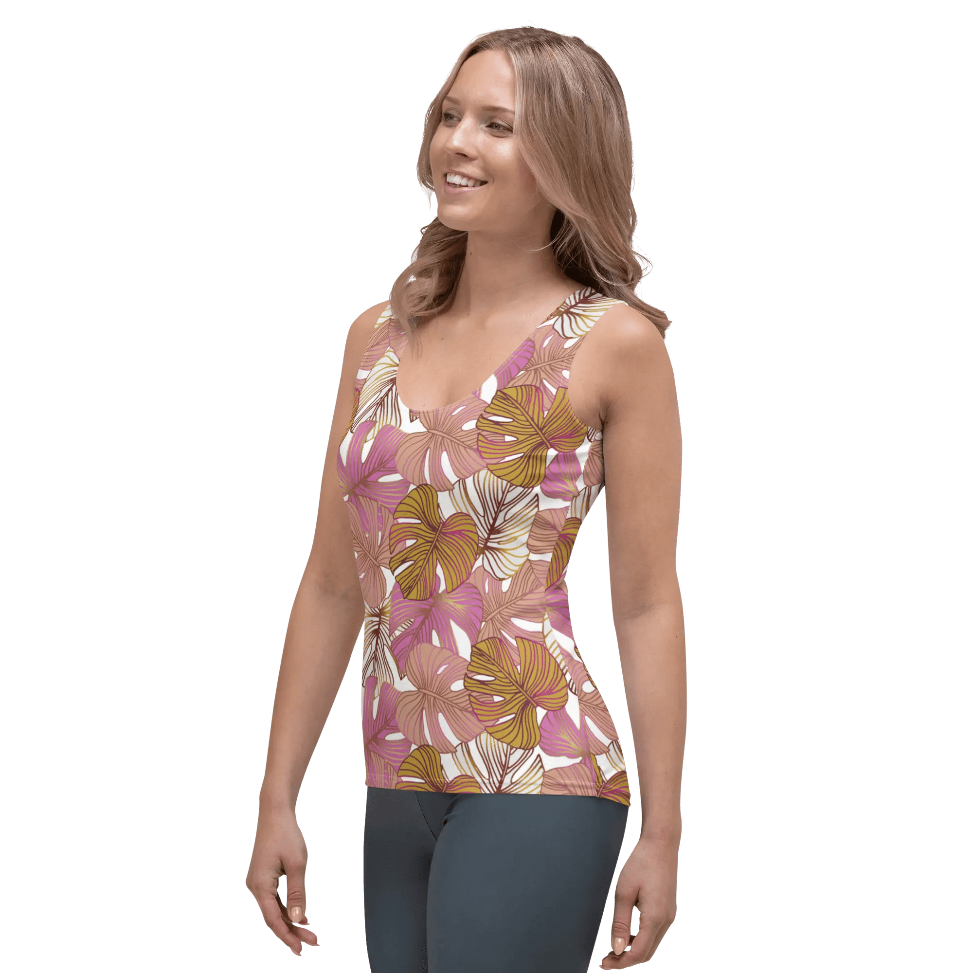 Printed Tank Tops for Soft Autumn Seasonal Color Palette