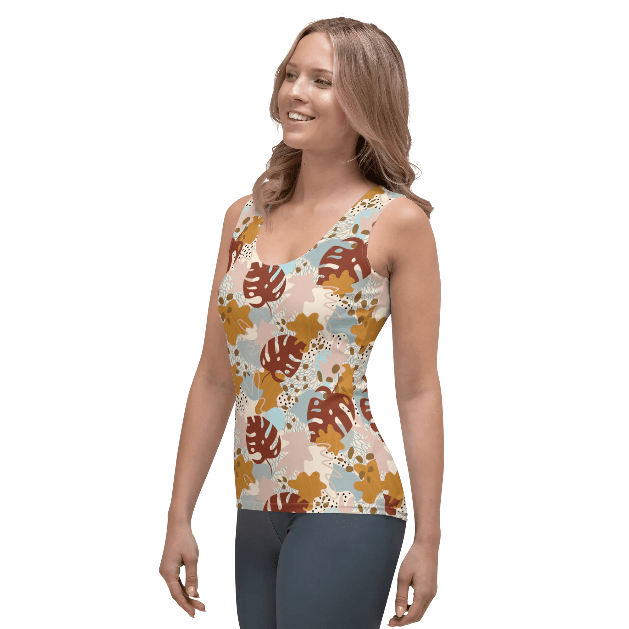 Printed Tank Tops for True Autumn Seasonal Color Palette