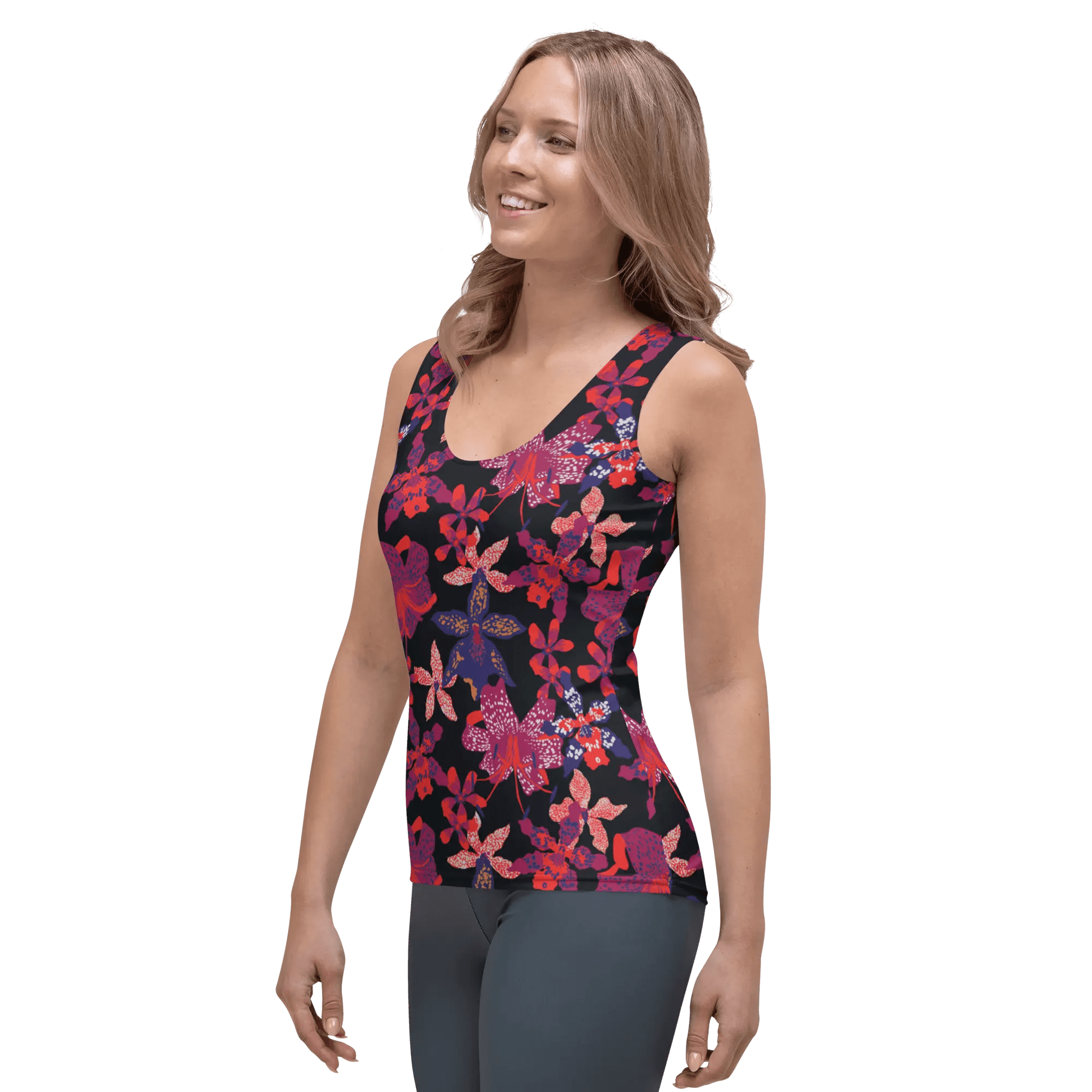 Printed Tank Tops for Bright Winter Seasonal Color Palette
