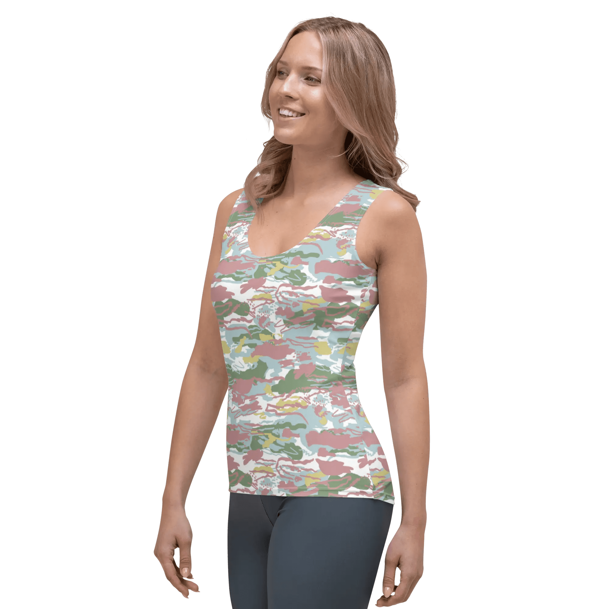 Printed Tank Tops for Soft Summer Seasonal Color Palette