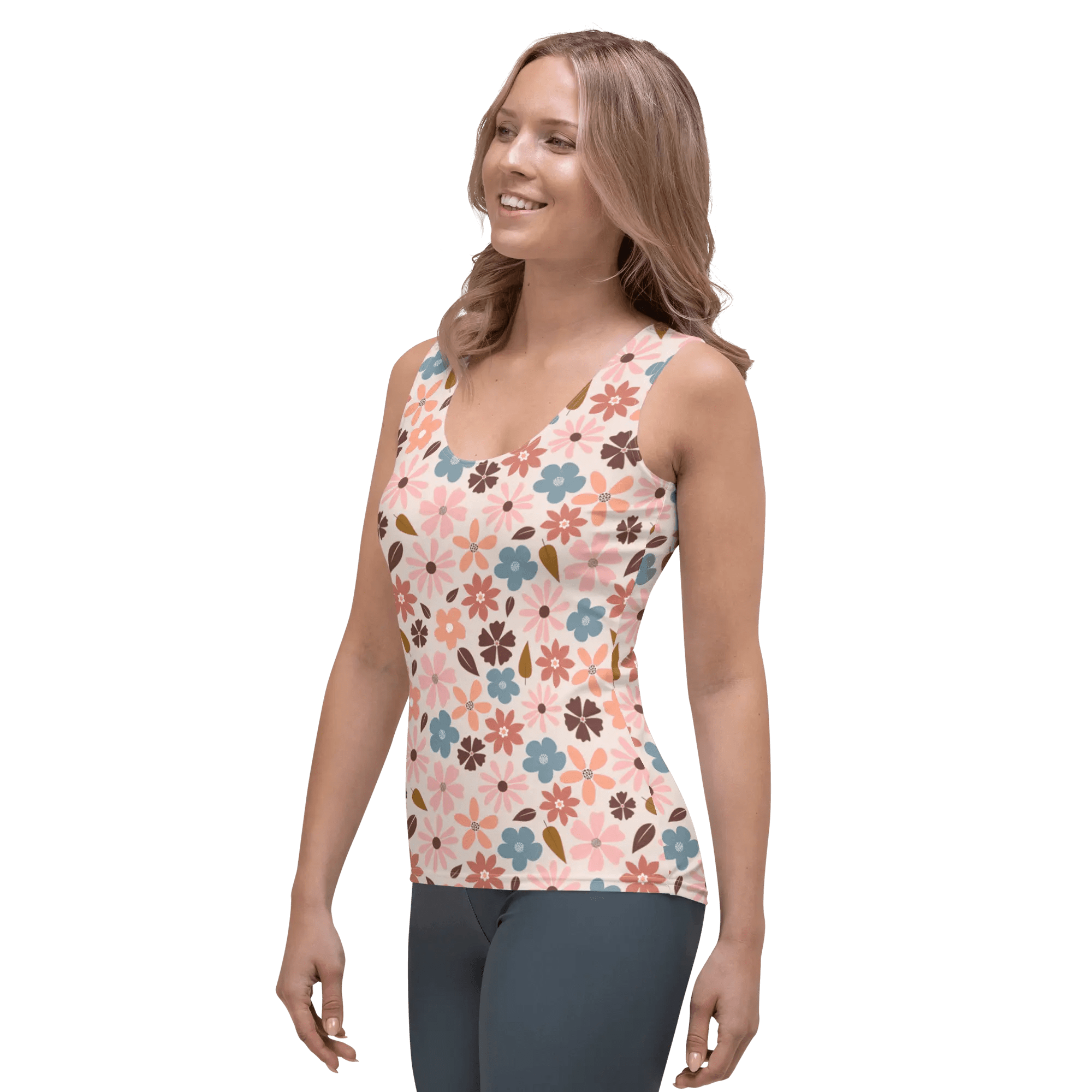 Printed Tank Tops for Soft Autumn Seasonal Color Palette