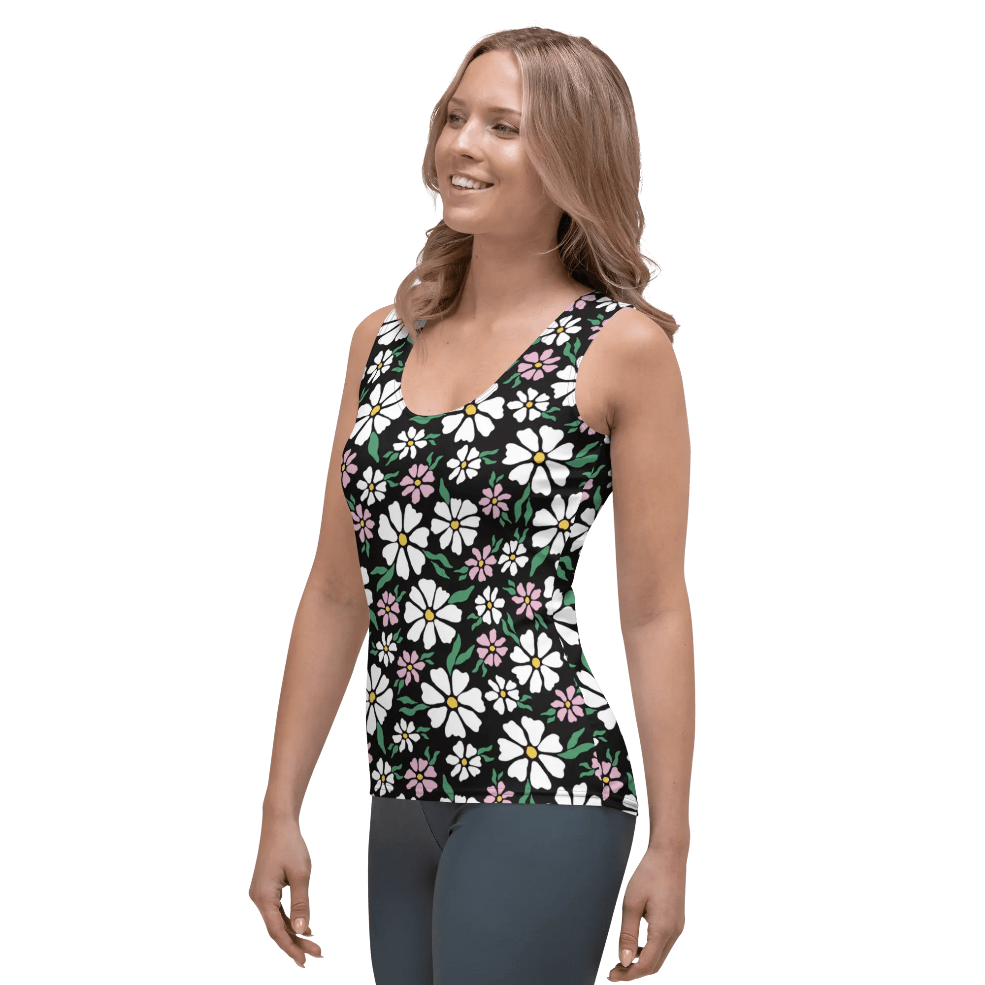 Printed Tank Tops for Bright Winter Seasonal Color Palette