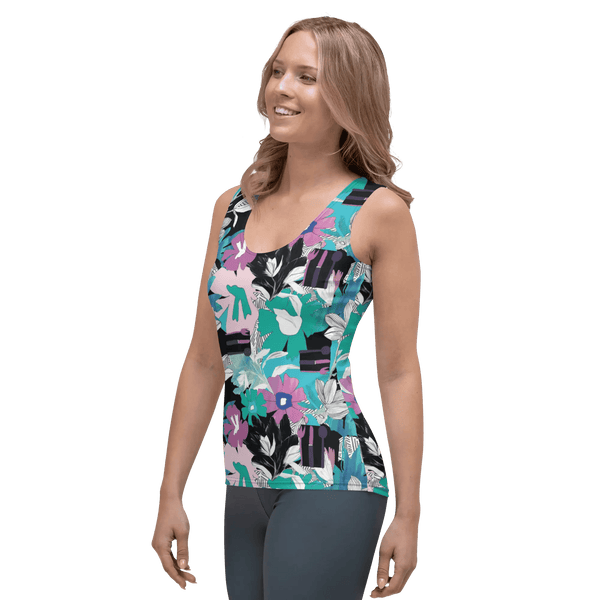 Printed Tank Tops for Bright Winter Seasonal Color Palette
