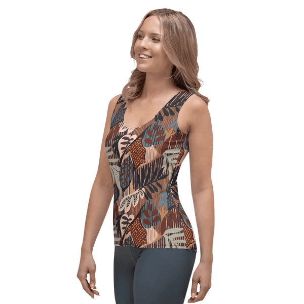 Printed Tank Tops for Dark Autumn Seasonal Color Palette