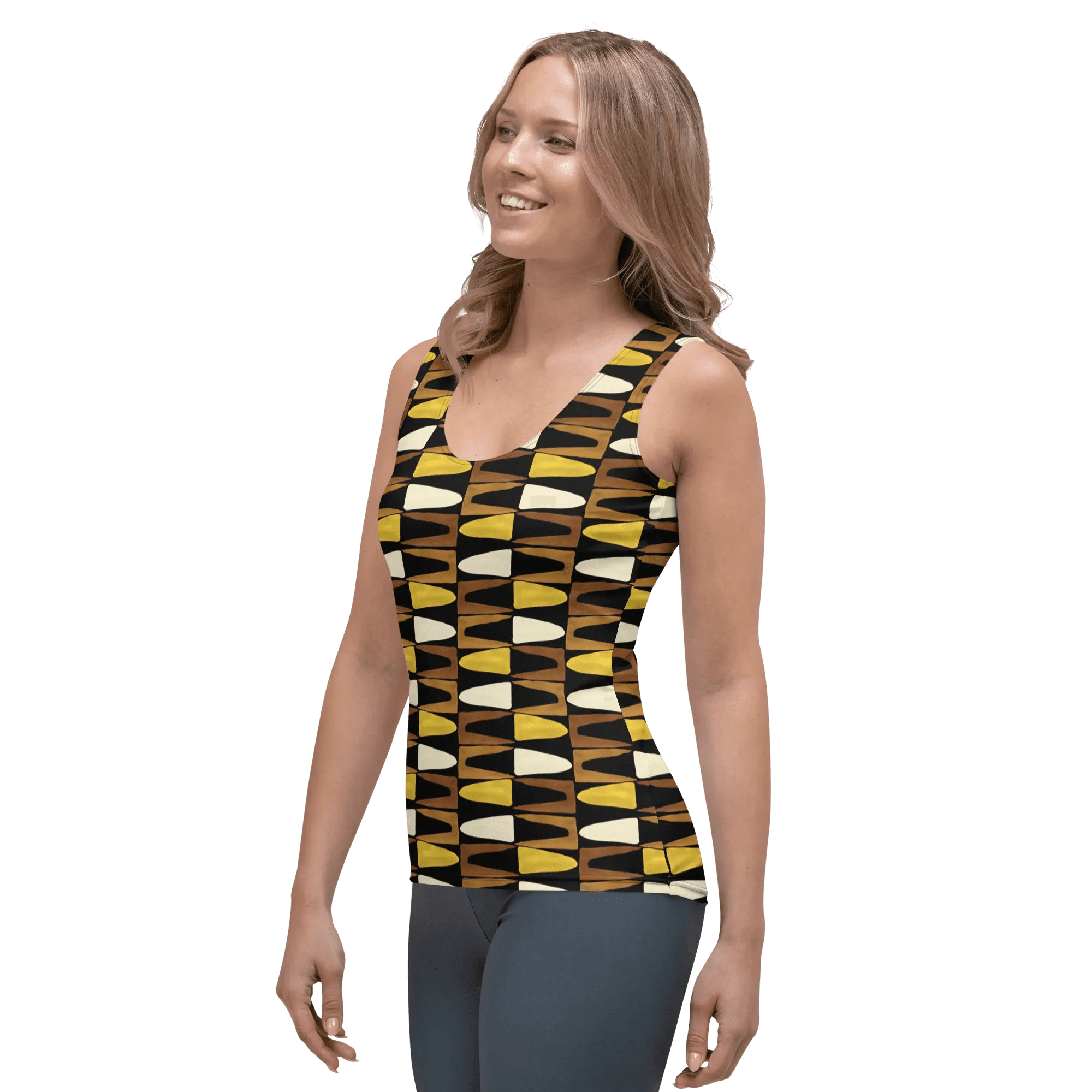 Printed Tank Tops for Dark Autumn Seasonal Color Palette