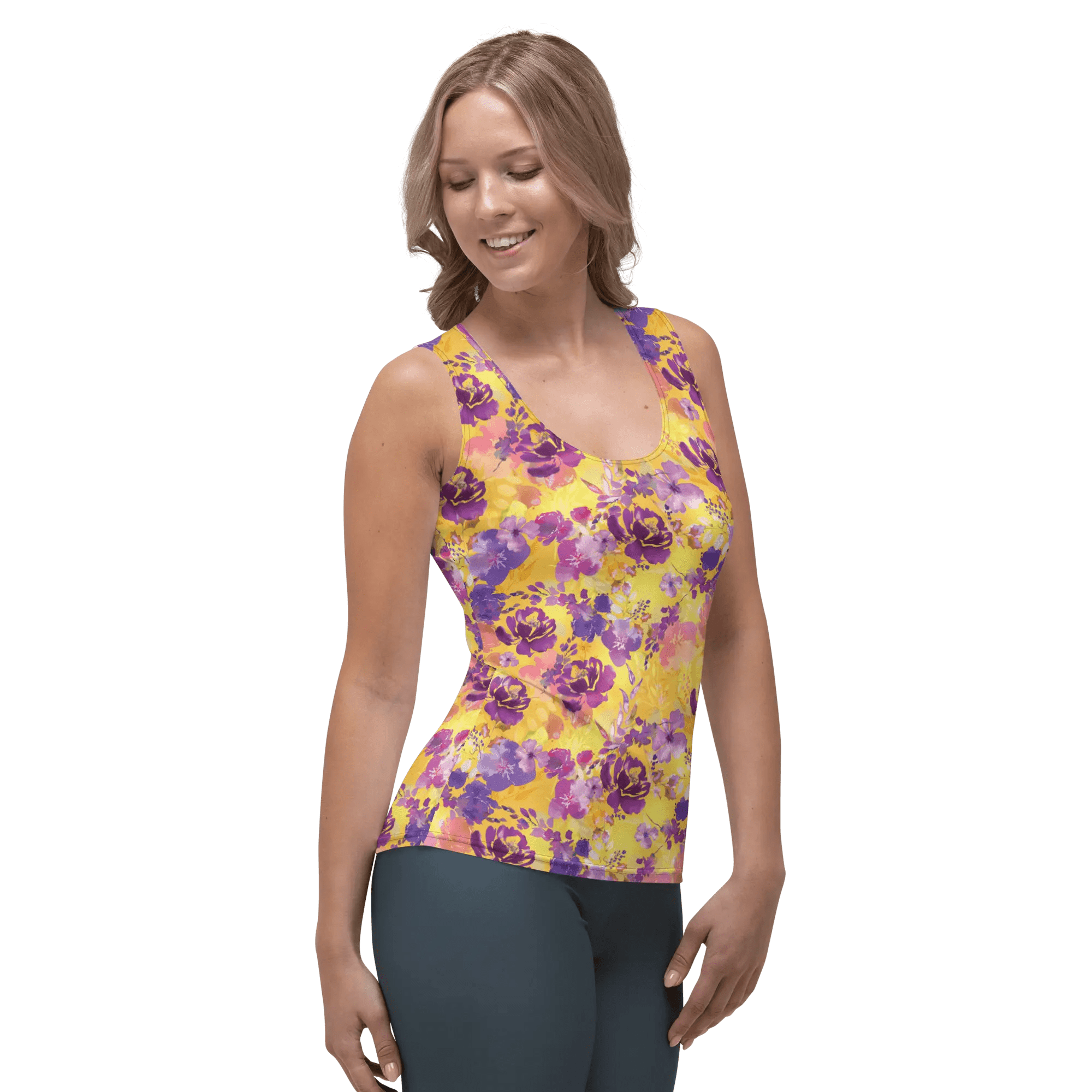 Printed Tank Tops for Bright Spring Seasonal Color Palette