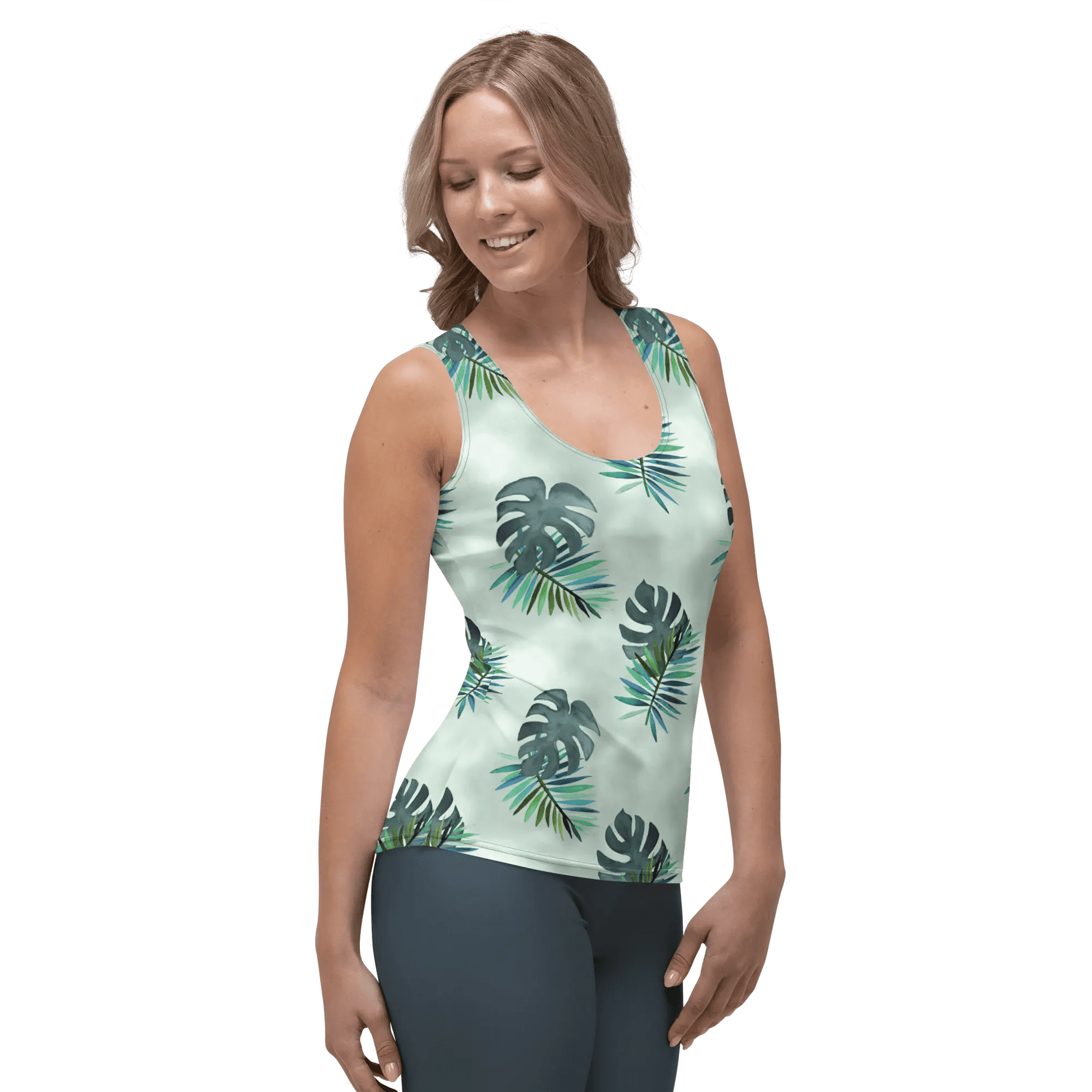 Printed Tank Tops for Bright Winter Seasonal Color Palette