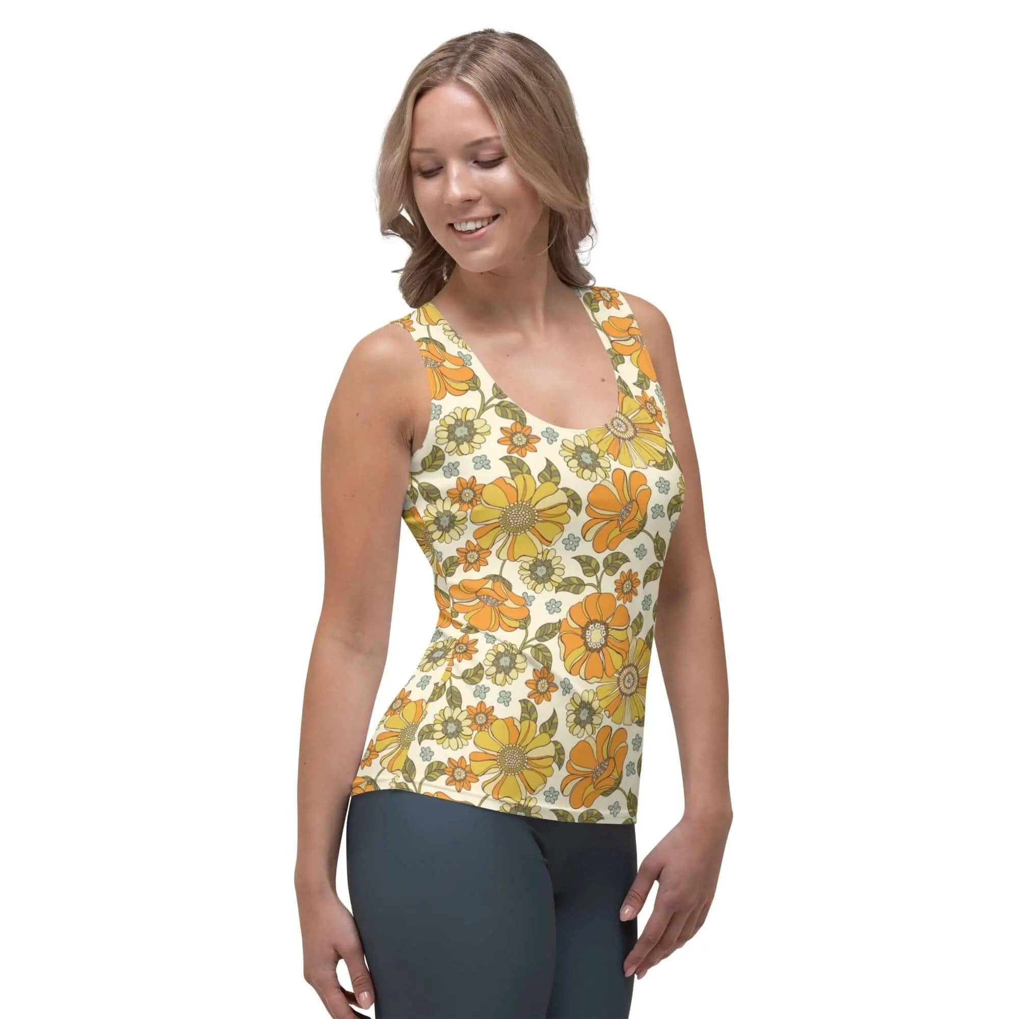 Printed Tank Tops for True Autumn Seasonal Color Palette