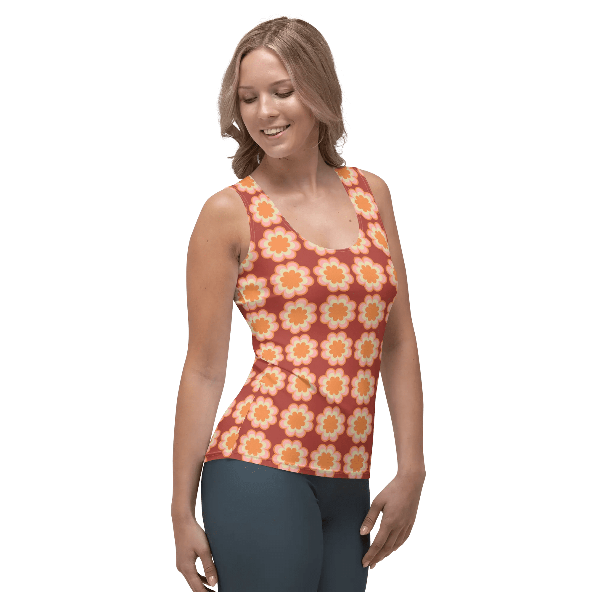 Printed Tank Tops for True Autumn Seasonal Color Palette
