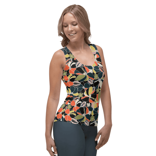 Printed Tank Tops for Dark Autumn Seasonal Color Palette