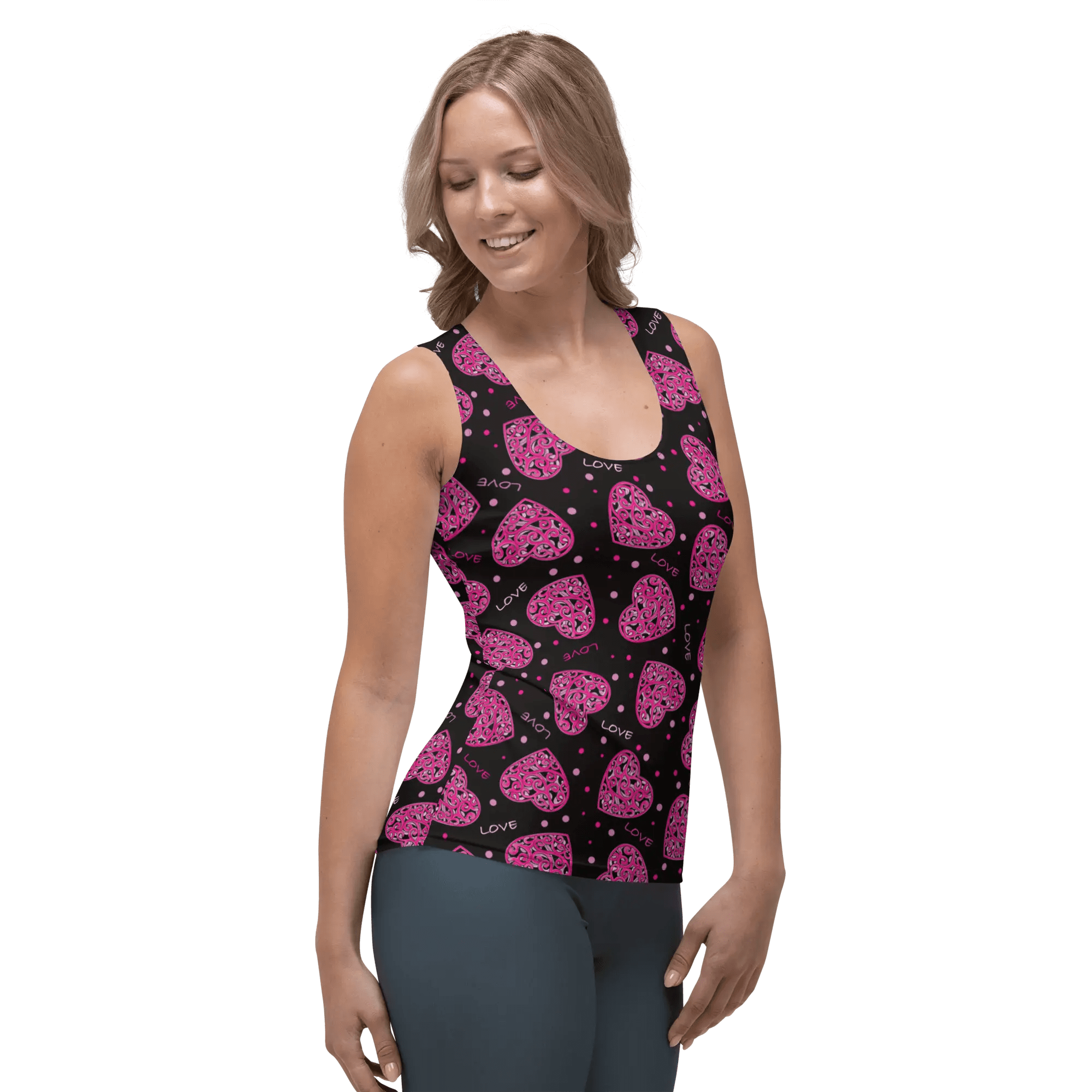 Printed Tank Tops for Bright Winter Seasonal Color Palette