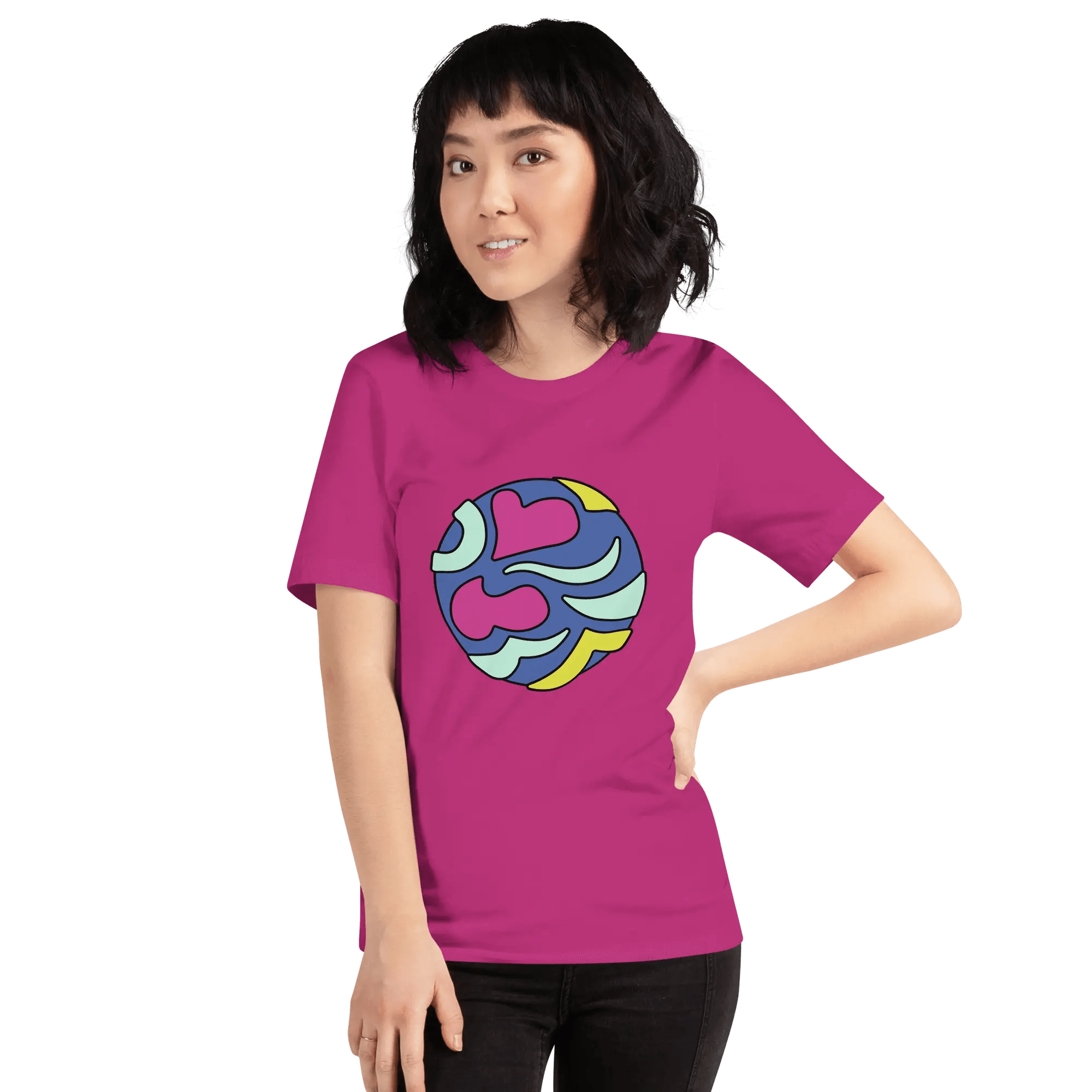 Unisex T-Shirt with Bright Winter Colors